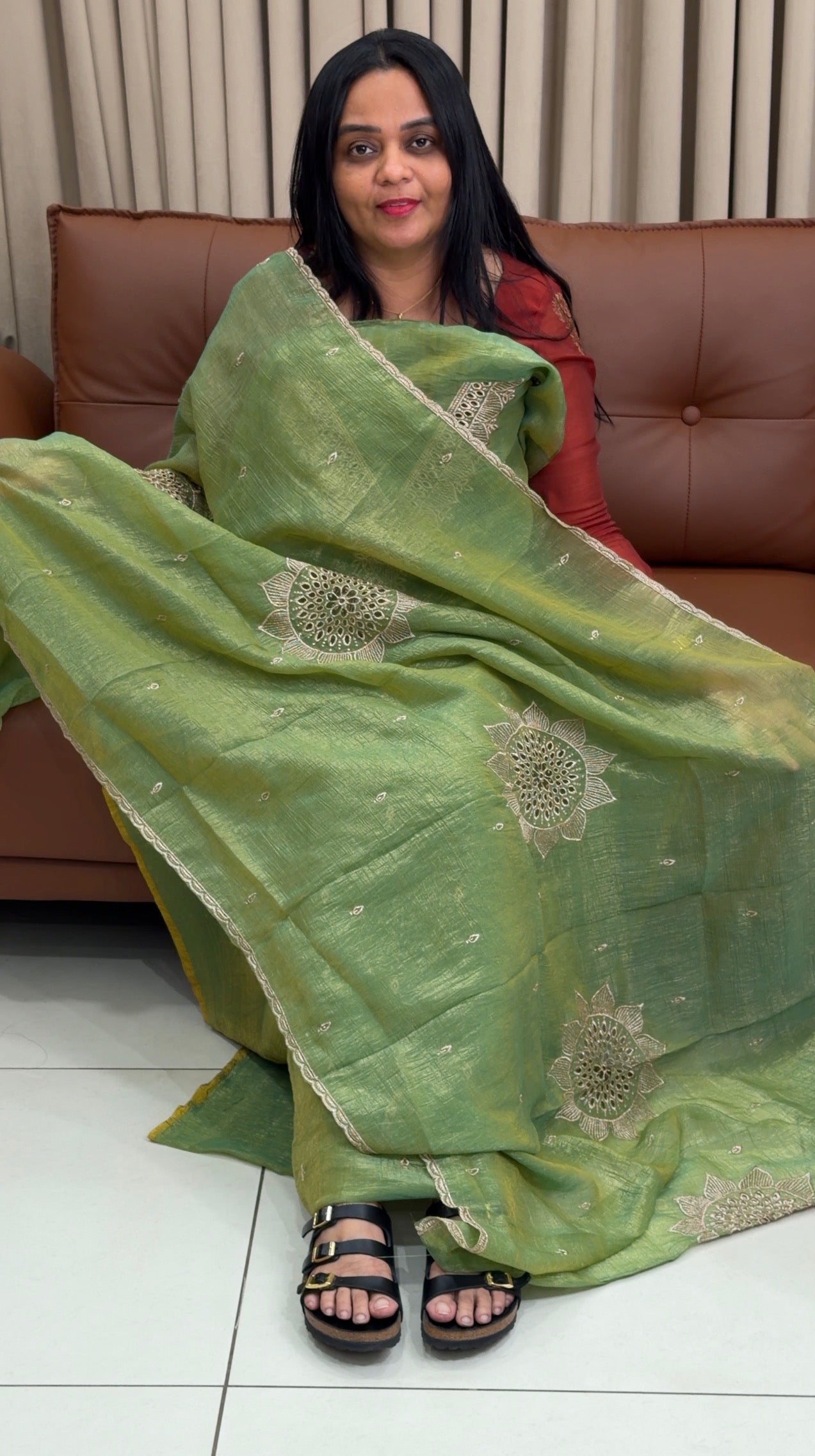 SEMI RAW SILK UNSTITCHED SALWAR SUITS - IHA 34704