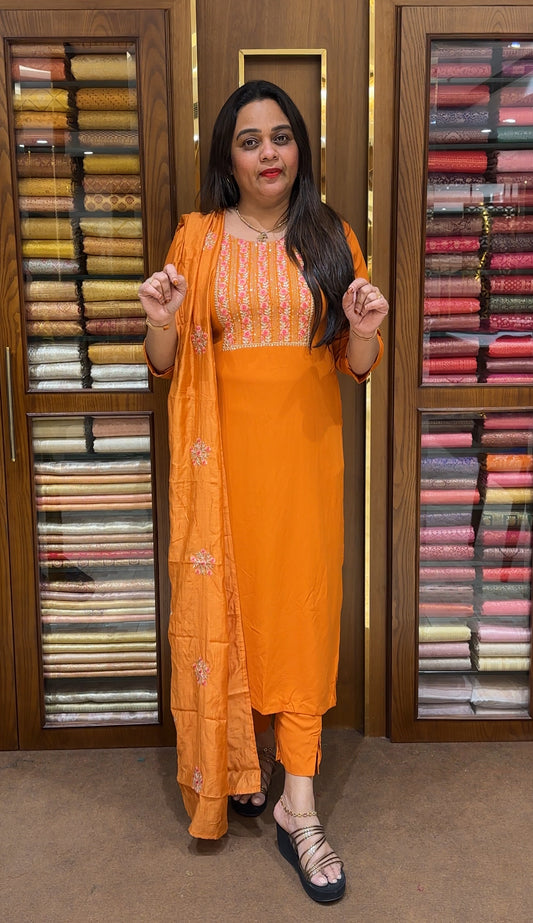 READY TO WEAR TOP, BOTTOM AND DUPATTA - IHA 24039