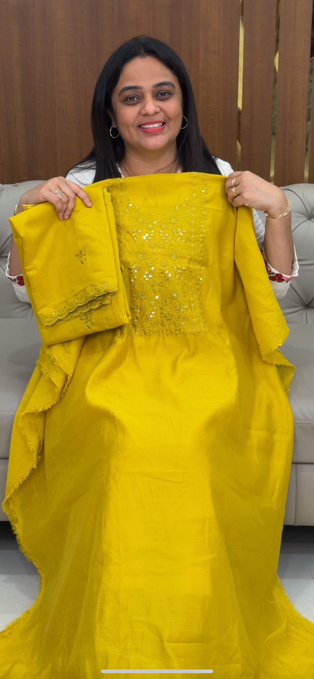 MUL CHANDERI UNSTITCHED SALWAR SUITS - IHA 29351