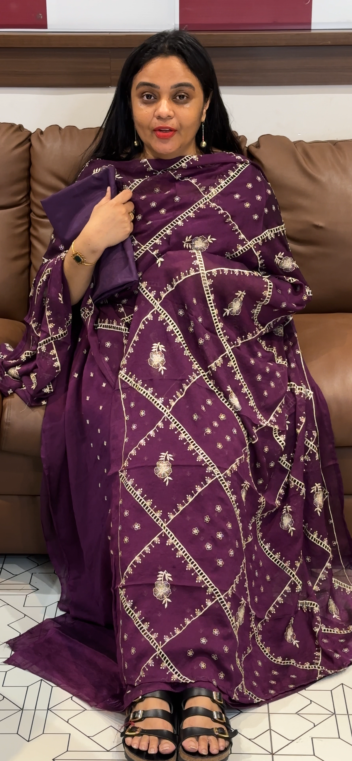 CRUSHED SILK UNSTITCEHD SALWAR SUITS - IHA 35577