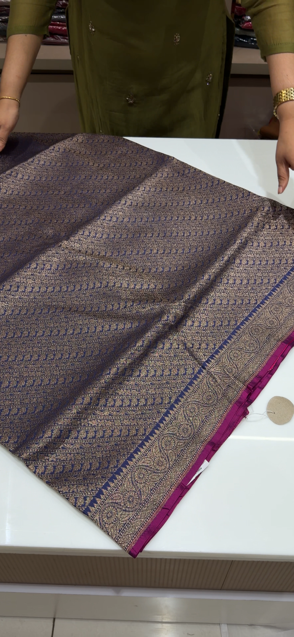 HANDLOOM KATAN SAREES - IHA 35383