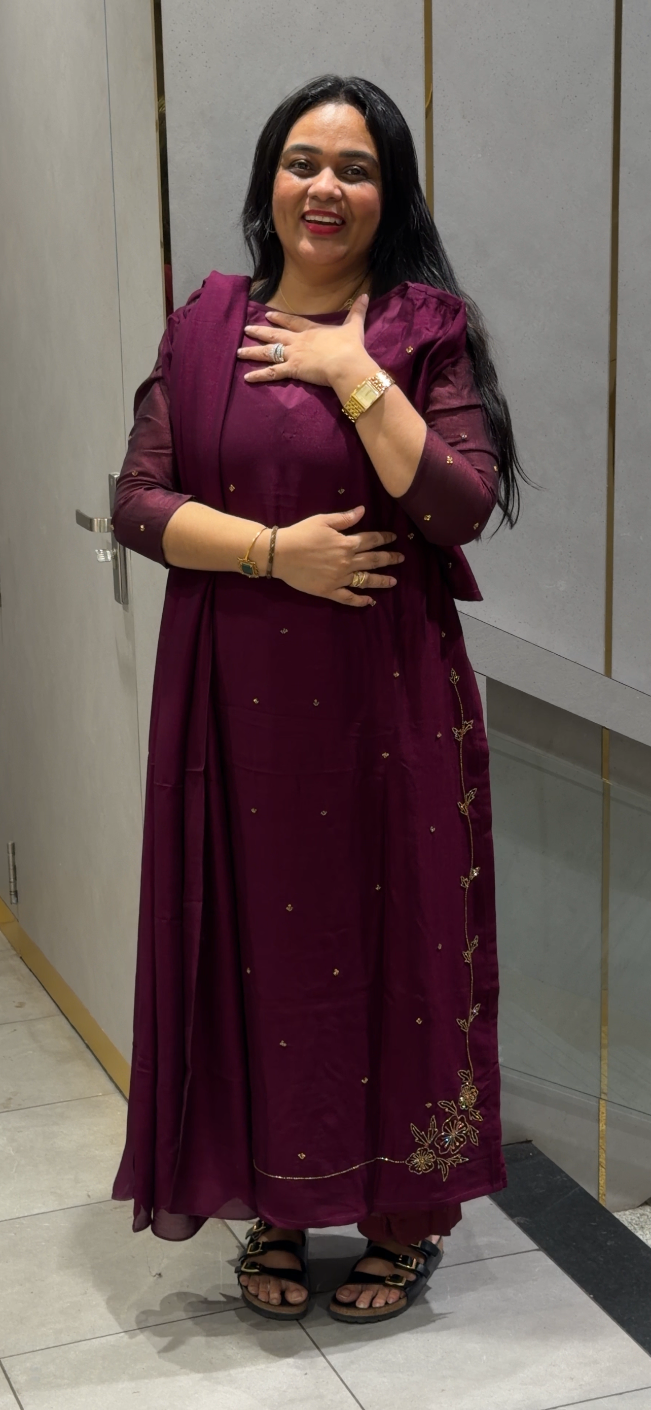 IHA'S IN-HOUSE SEMI RAW SILK UNSTITCHED SALWAR SUITS - IHA 35294