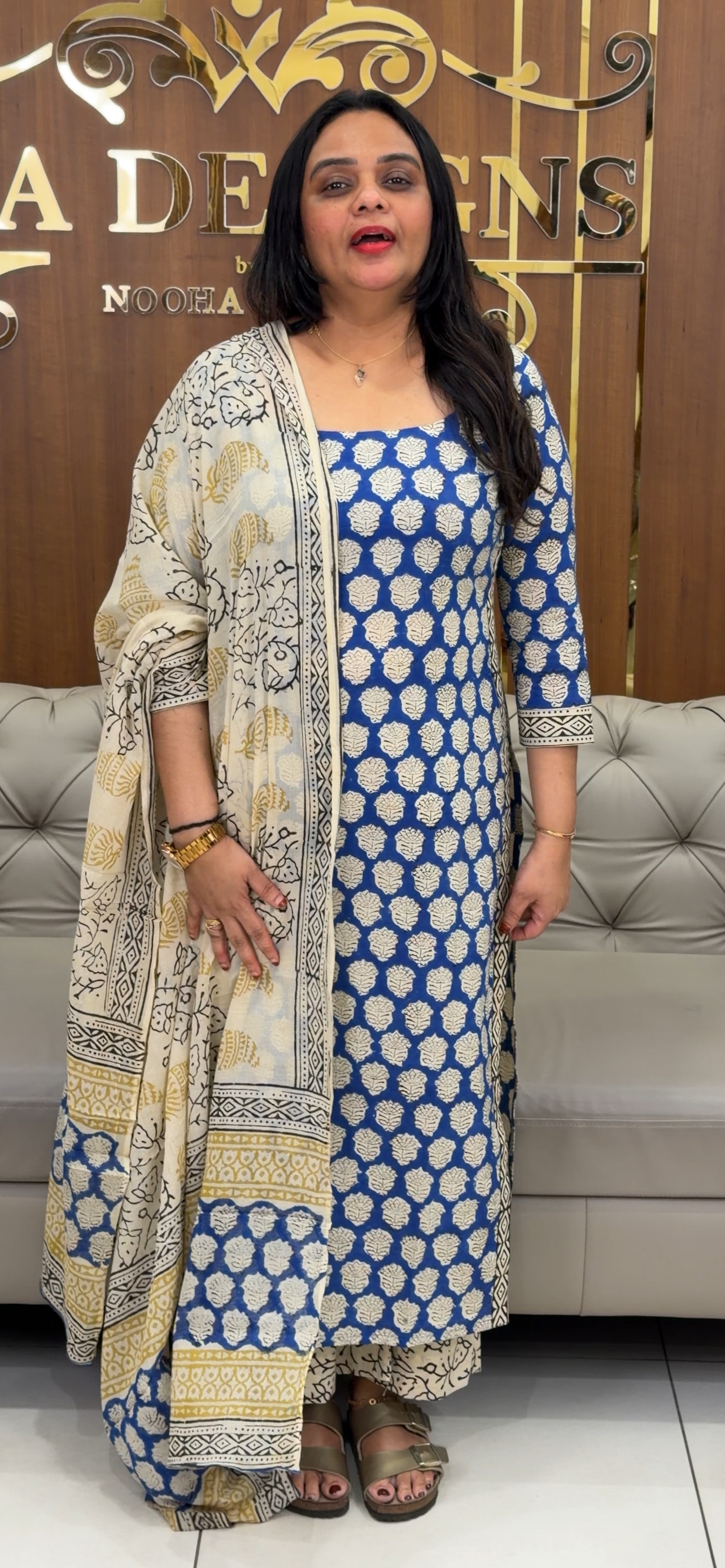 COTTON UNSTITCHED SALWAR SUITS - IHA 32798