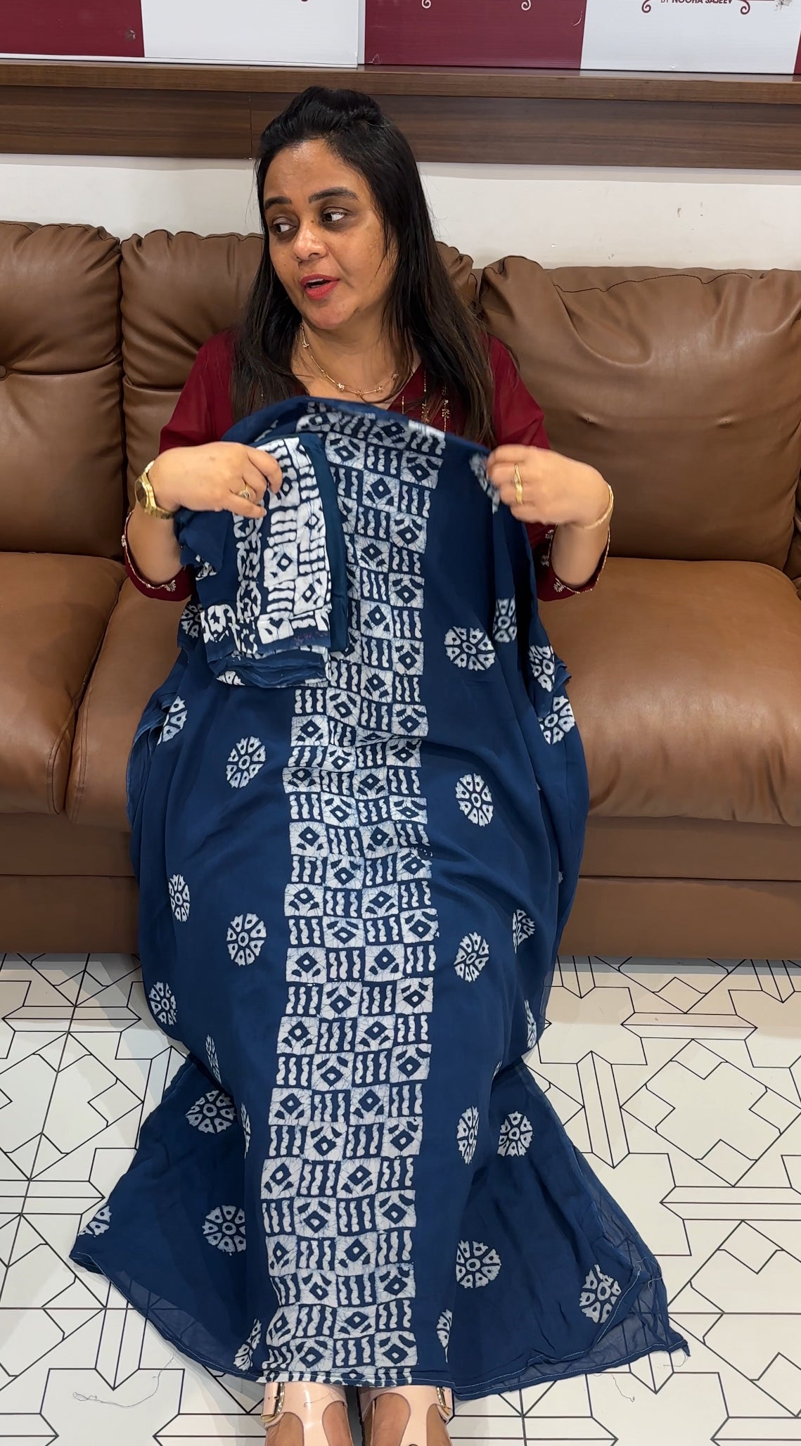 VISCOSE GEORGETTE UNSTITCHED SALWAR SUITS - IHA 28060