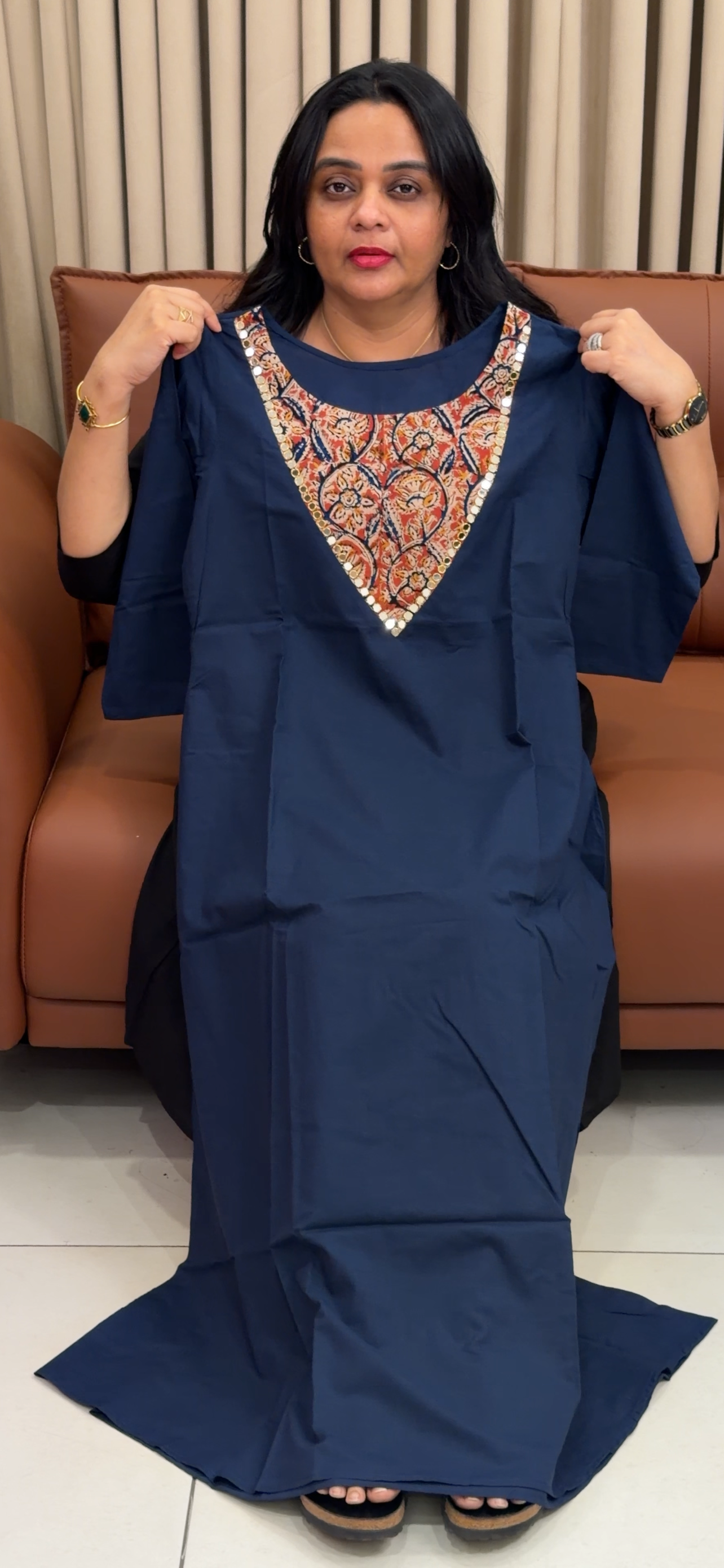 IHA'S IN-HOUSE COTTON SLITTED TOPS - IHA 34872