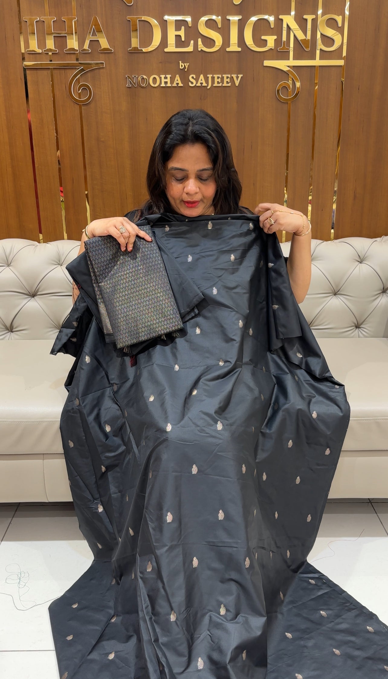 SEMI SILK UNSTITCHED SALWAR SUITS - IHA 25425