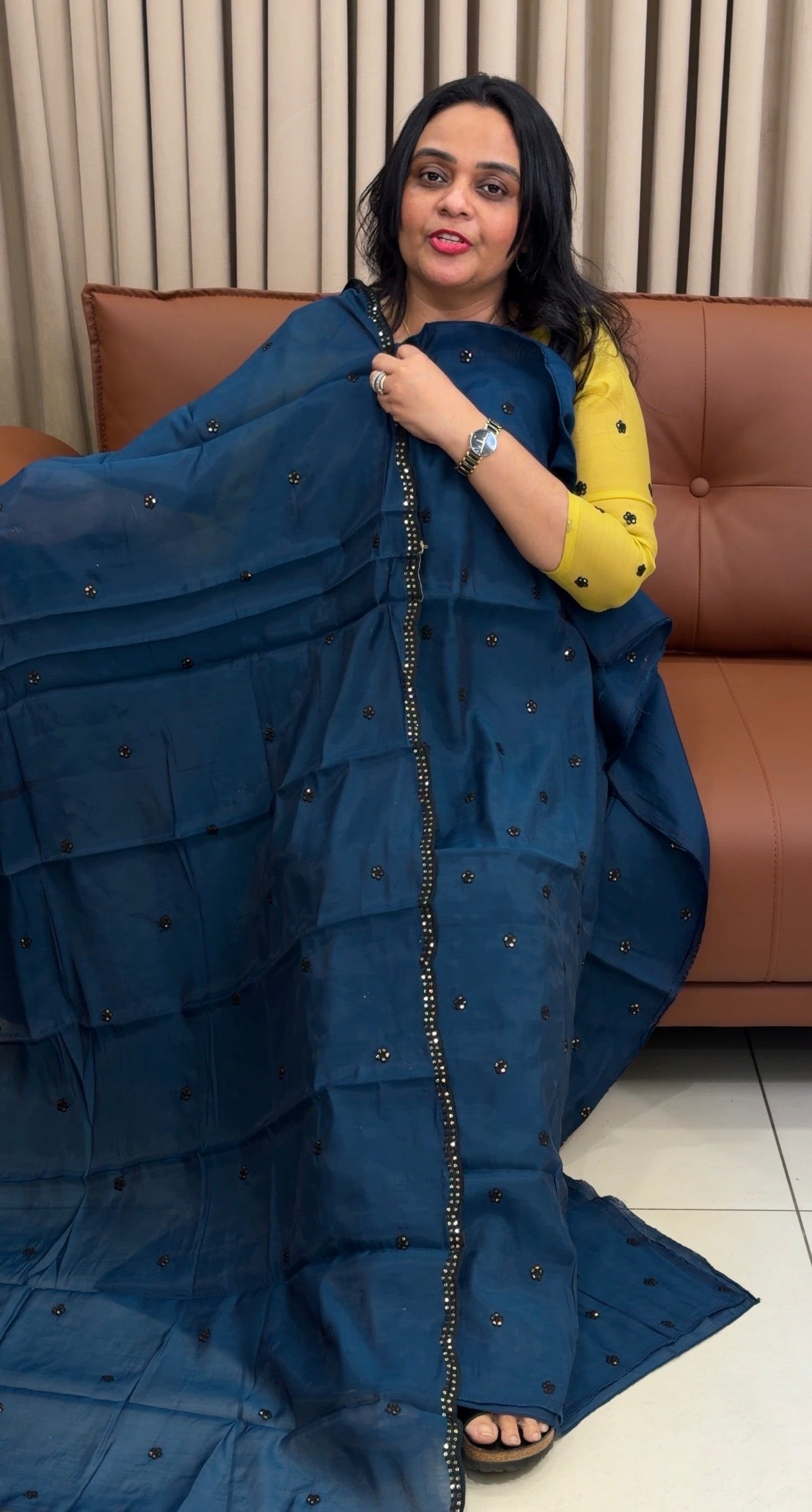FORWARD MUL CHANDERI UNSTICHED SALWAR SUIITS - IHA 34859