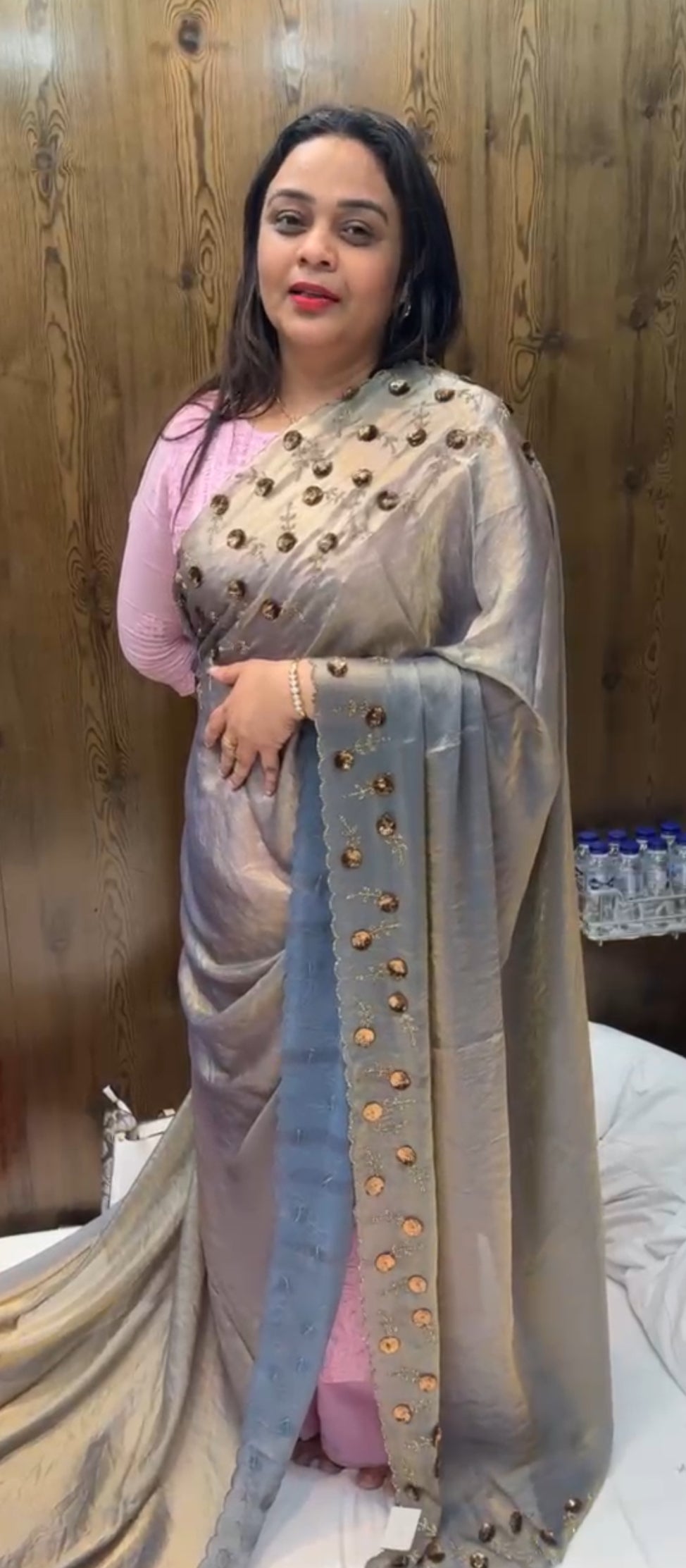 ORGANZA SAREES- IHA 22648