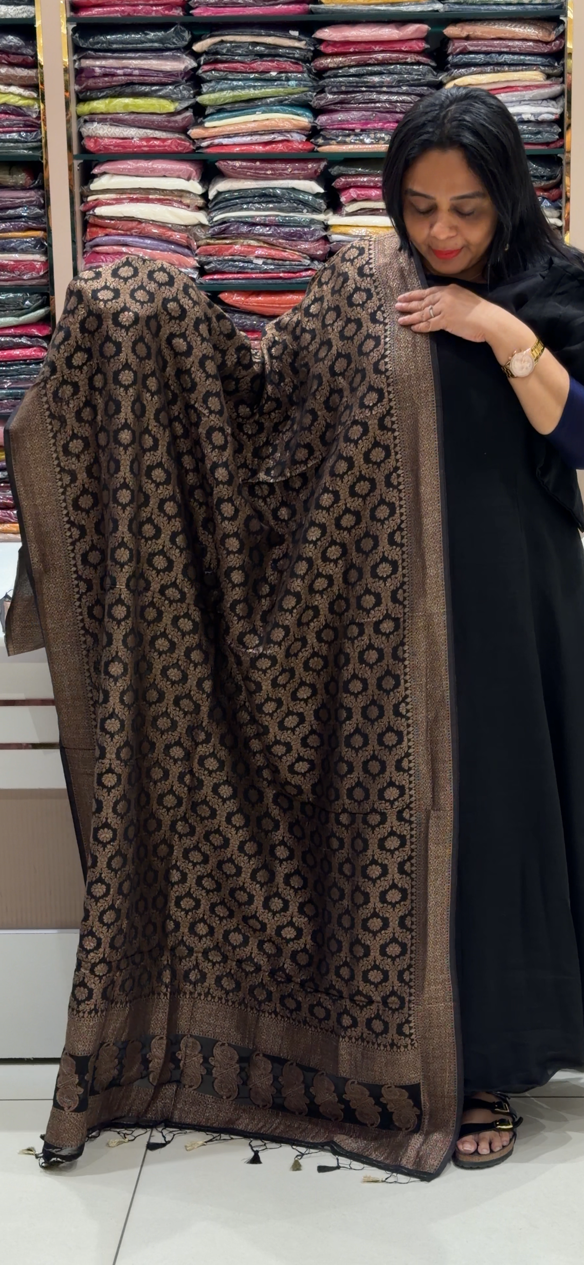 IHA'S IN-HOUSE SEMI RAW SILK TOP AND DUPATTA - IHA 35396