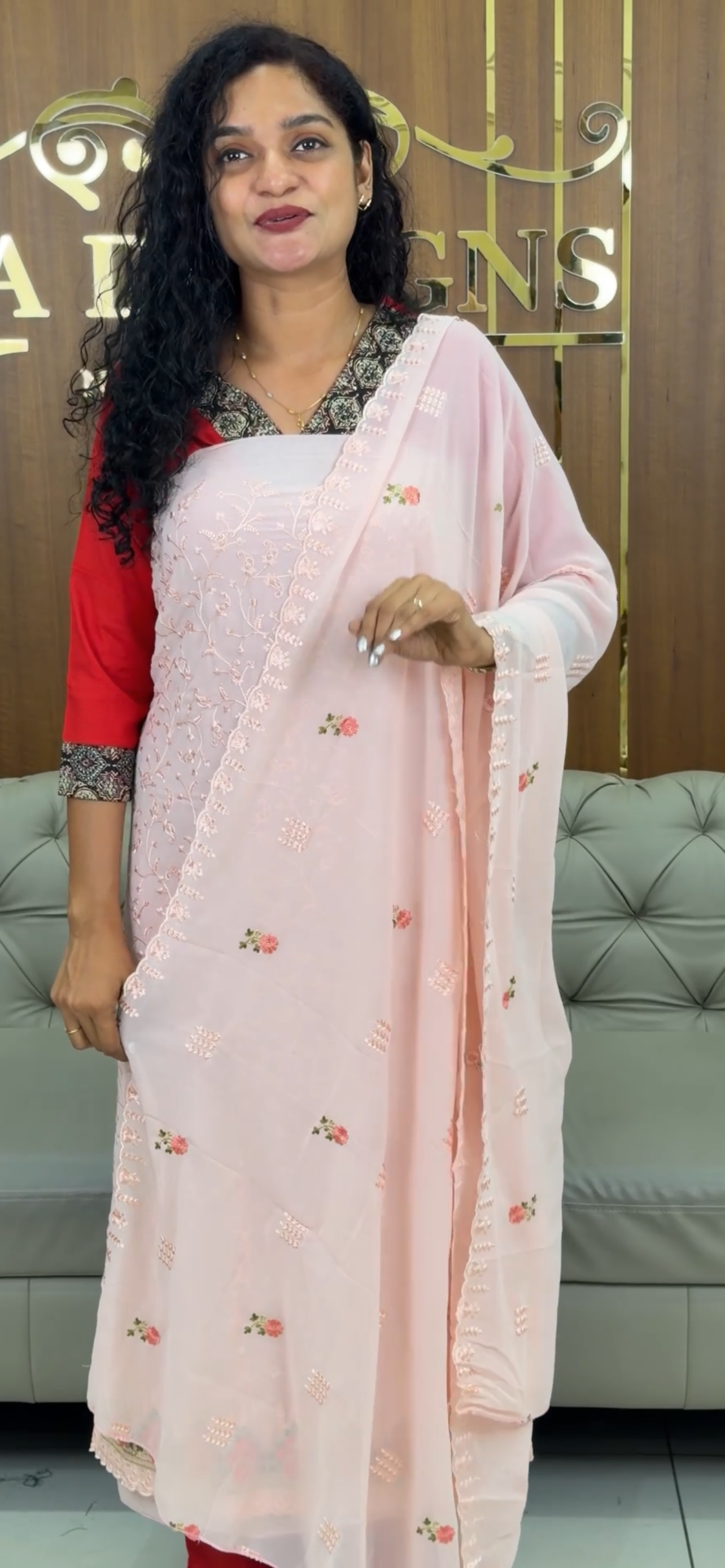 GEORGETTE UNSTITCHED SALWAR SUITS - IHA 32775
