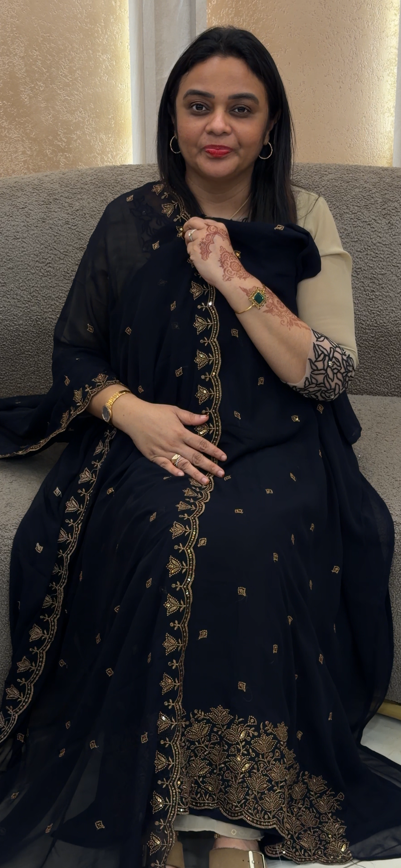 FAUX GEORGETTE UNSTITCHED SALWAR SUITS - IHA 33003