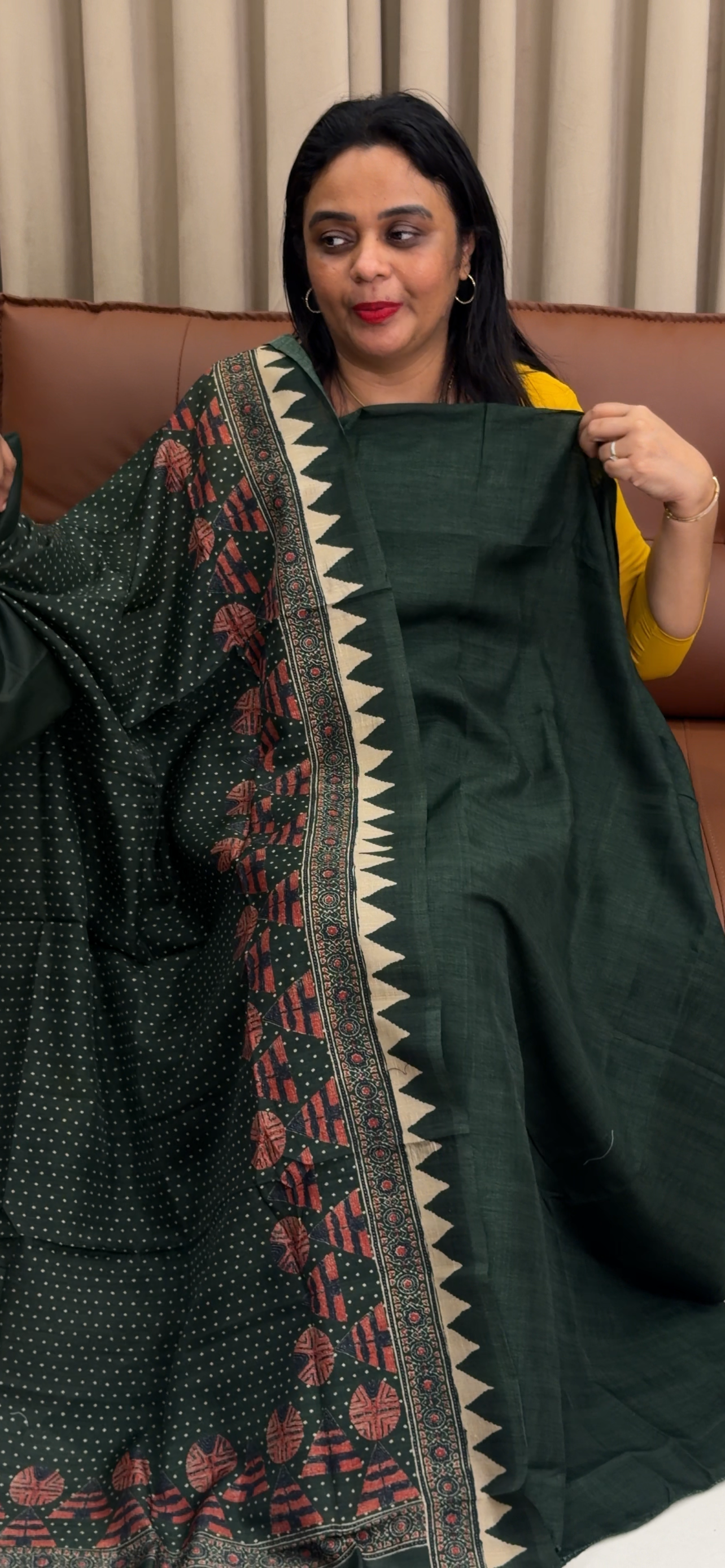 SEMI RAW SILK UNSTITCHED SALWRA SUITS - IHA 33942
