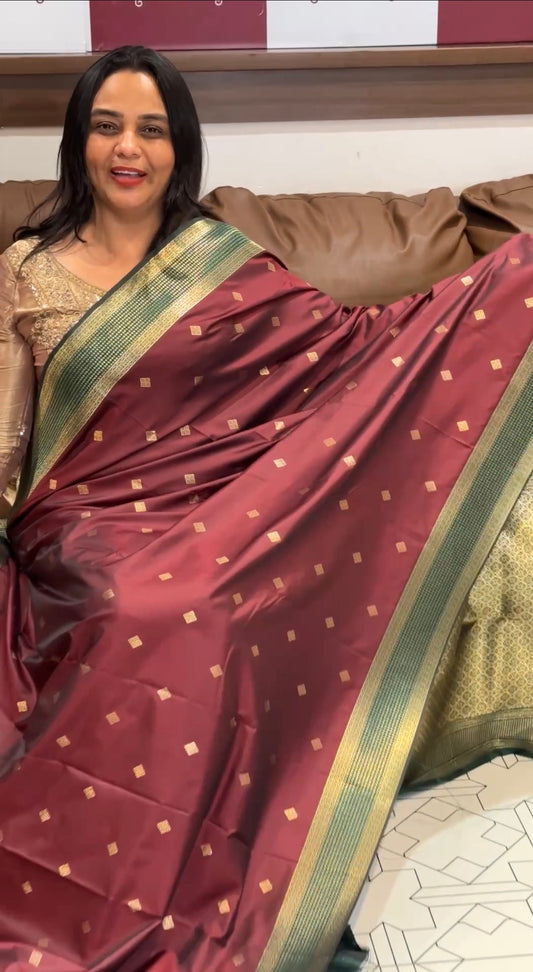 SEMI SILK SAREES - IHA 31732