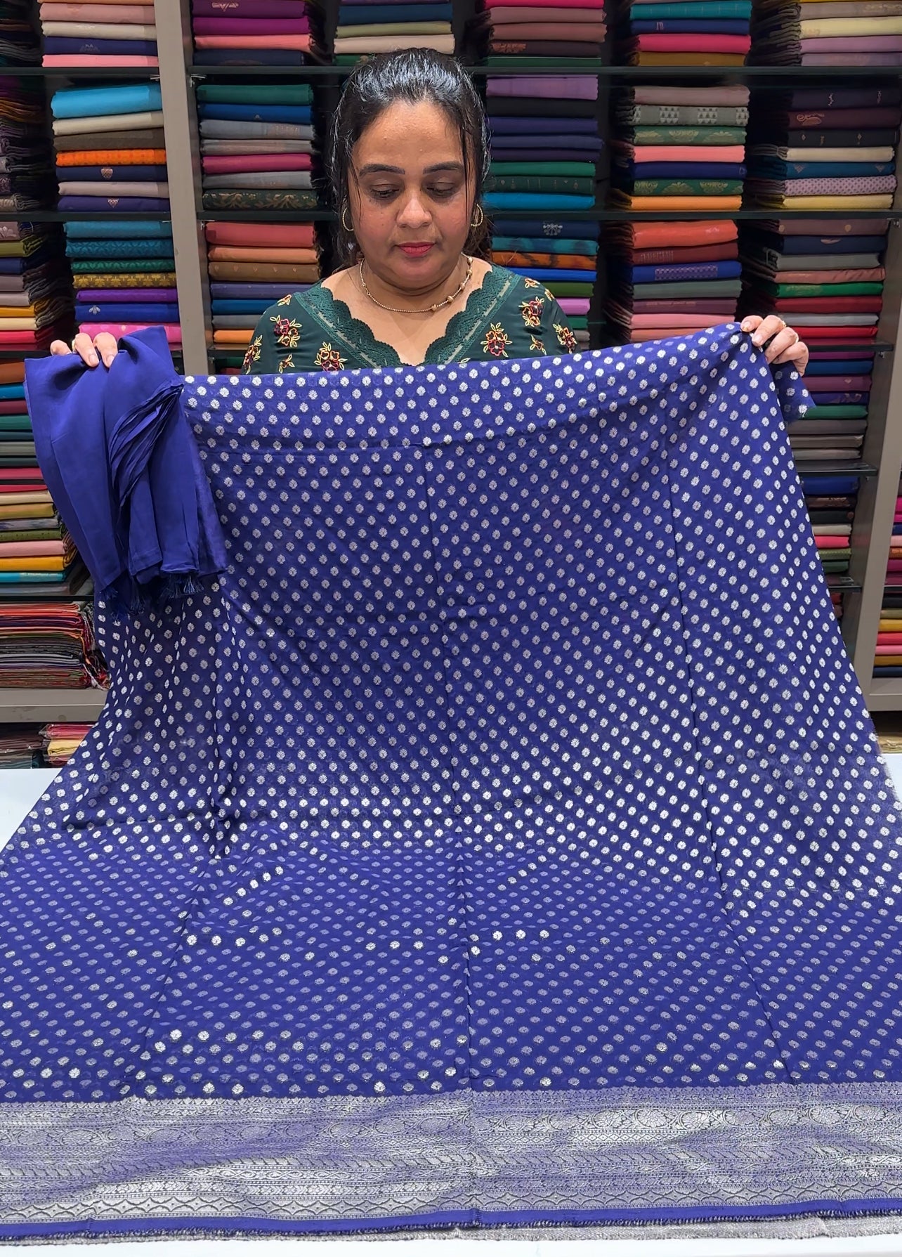 BANARASI UNSTITCHED SALWAR SUITS - IHA 26510