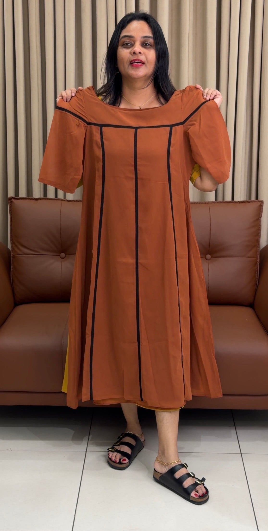 IHA'S IN-HOUSE DESIGNER FROCKS - IHA 34343