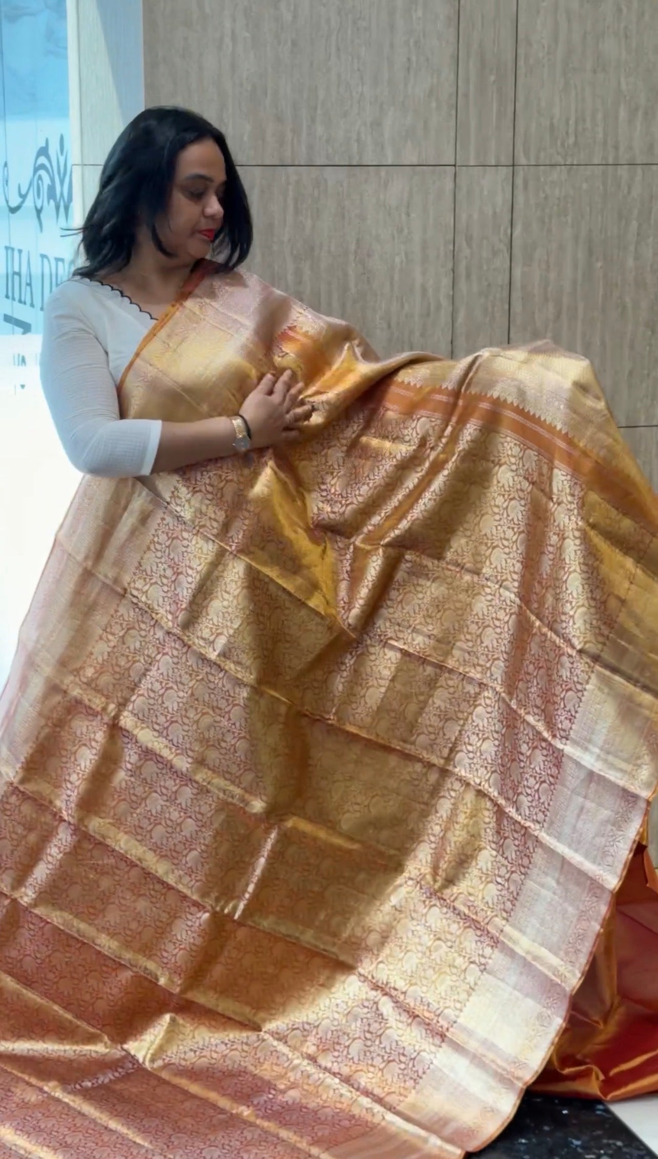 TISSUE KANCHIPURAM SAREES - IHA 32313