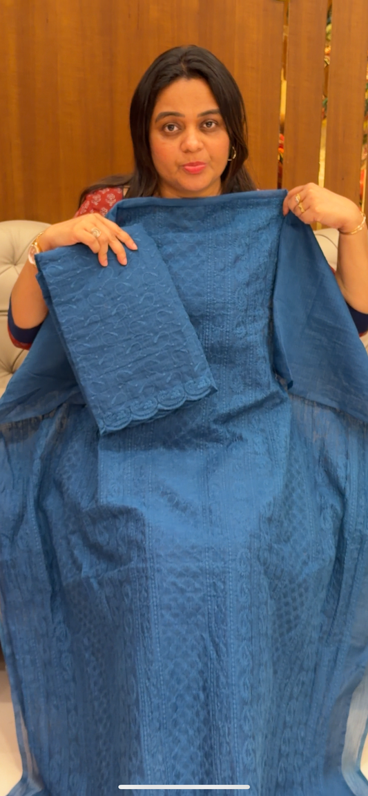 NET KOTA UNSTITCHED SALWAR SUITS - IHA 29244