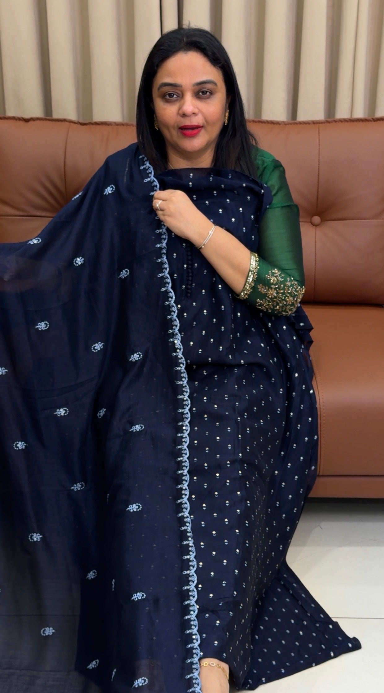 SEMI RAW SILK UNSTITCHED SALWAR SUITS - IHA 33829