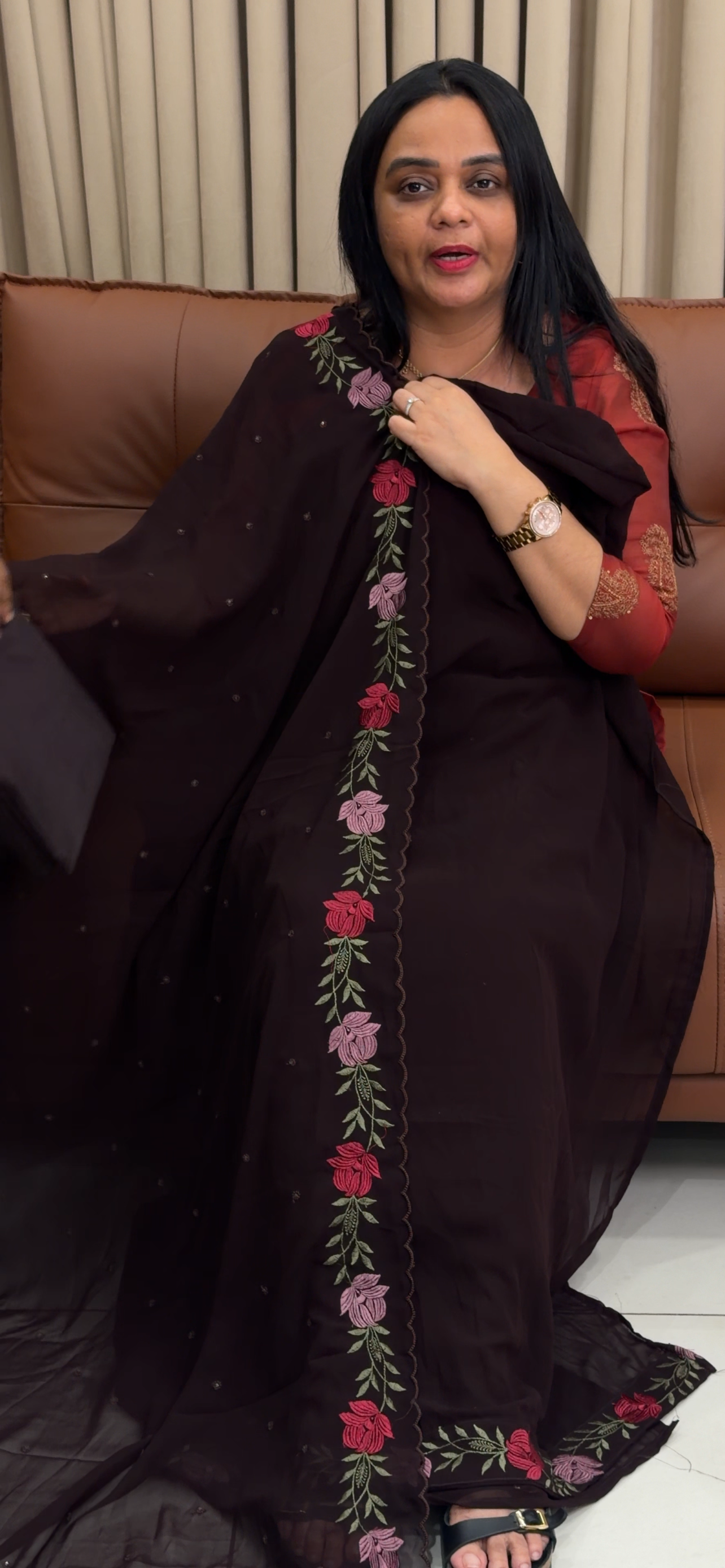 FAUX GEORGETTE UNSTITCHED SALWAR SUITS - IHA 34684