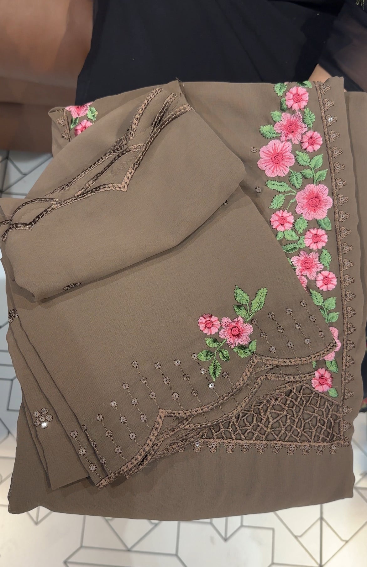 DESIGNER UNSTITCHED SALWAR SUITS - IHA 25147
