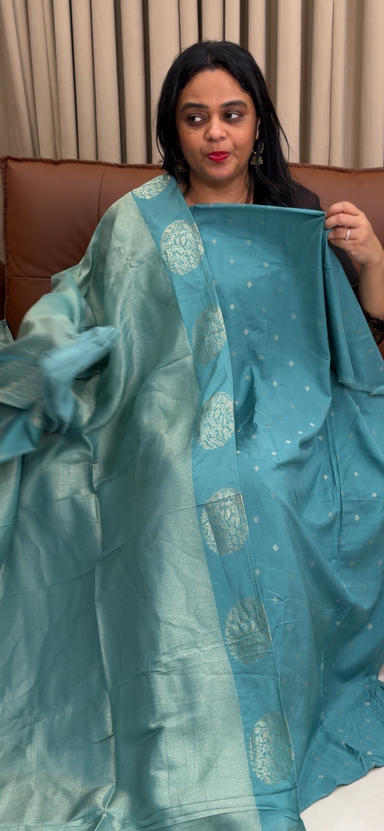 SEMI BANARASI UNSTITCHED SALWAR SUITS - IHA 34478