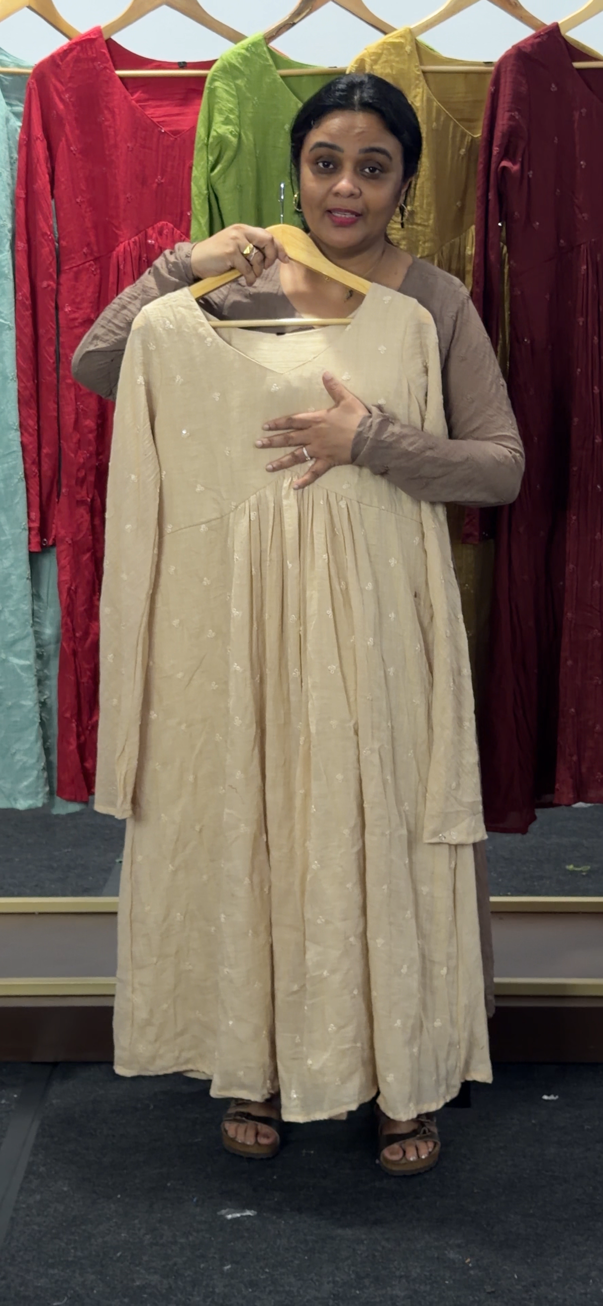 MUL  MUL COTTON LONG ALINE TOPS - IHA 36054