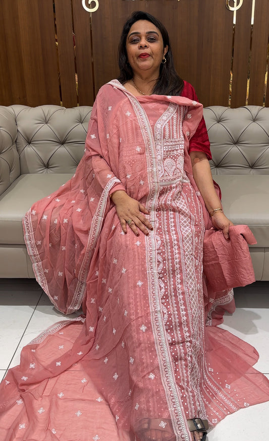 VISCOSE GEORGETTE UNSTITCHED SALWAR SUITS - IHA 24216