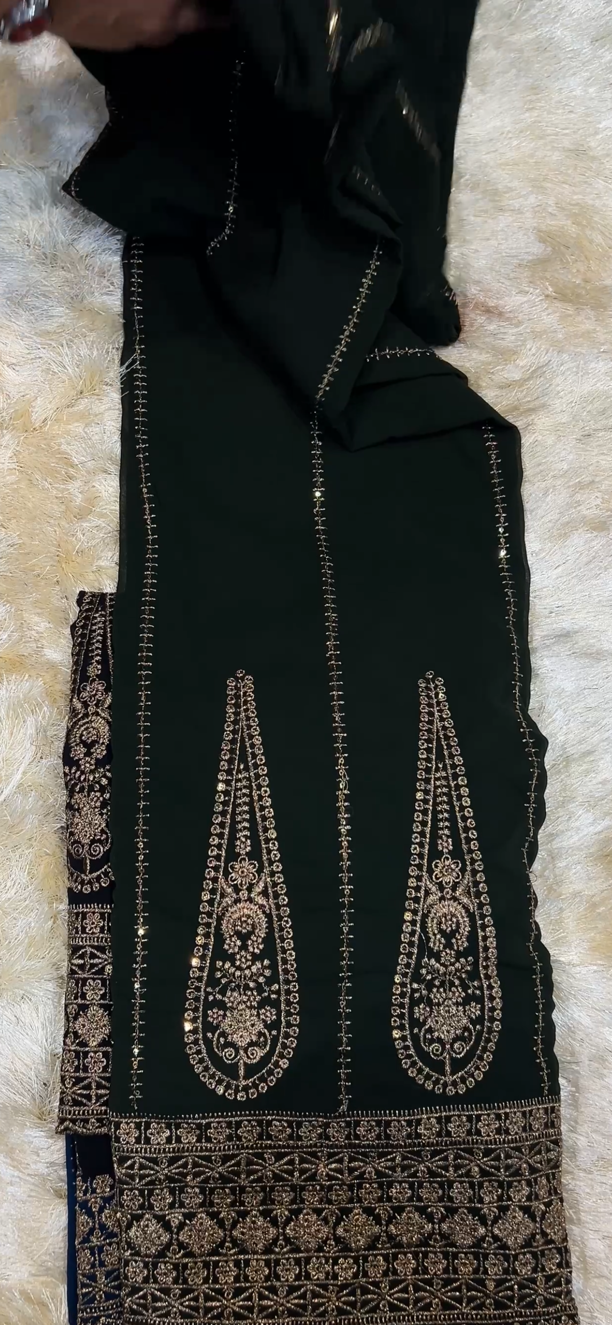 GEORGETTE UNSTITCHED SALWAR SUITS - IHA 36008