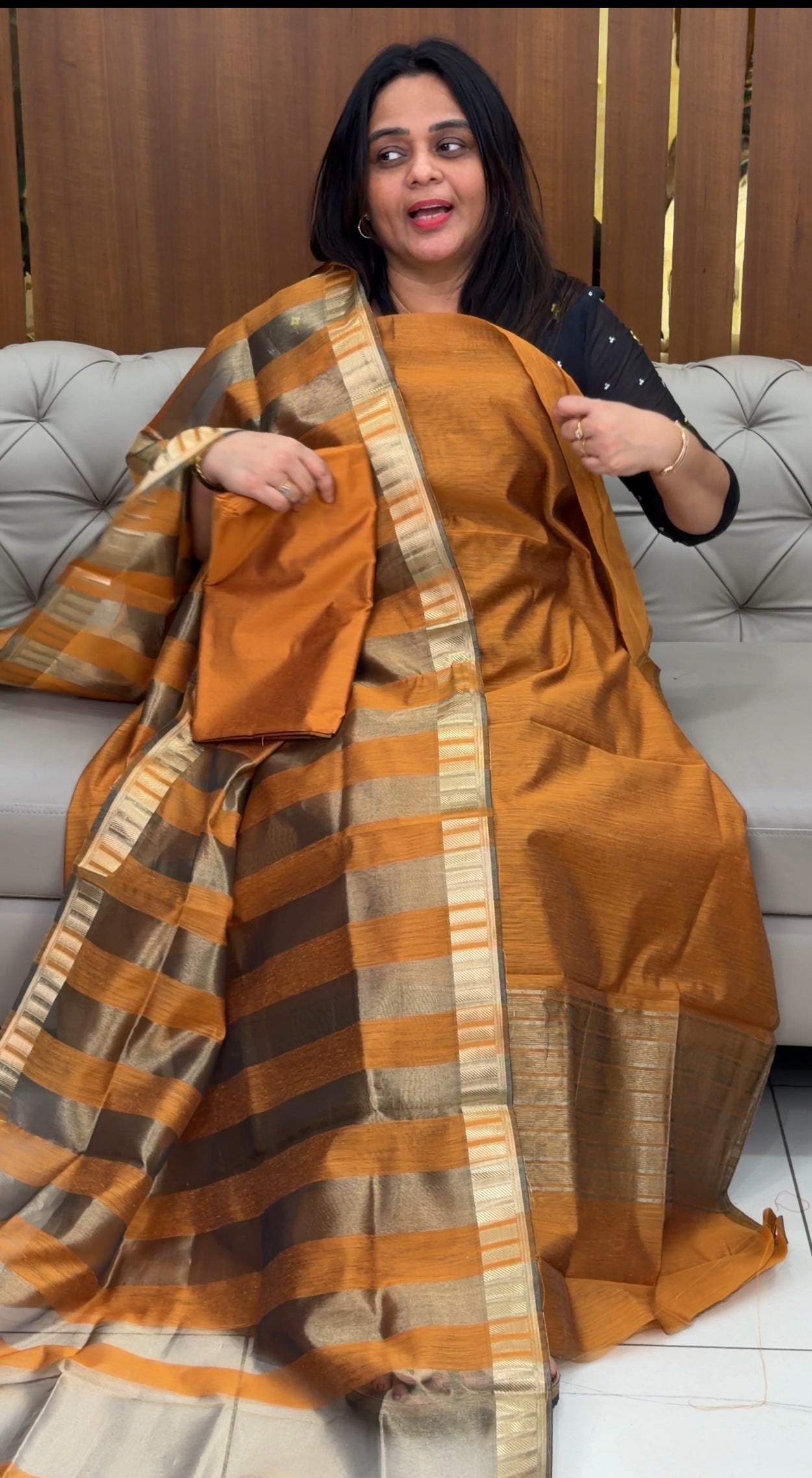 MODAL CHANDERI UNSTITCHED SALWAR SUITS - IHA 29129