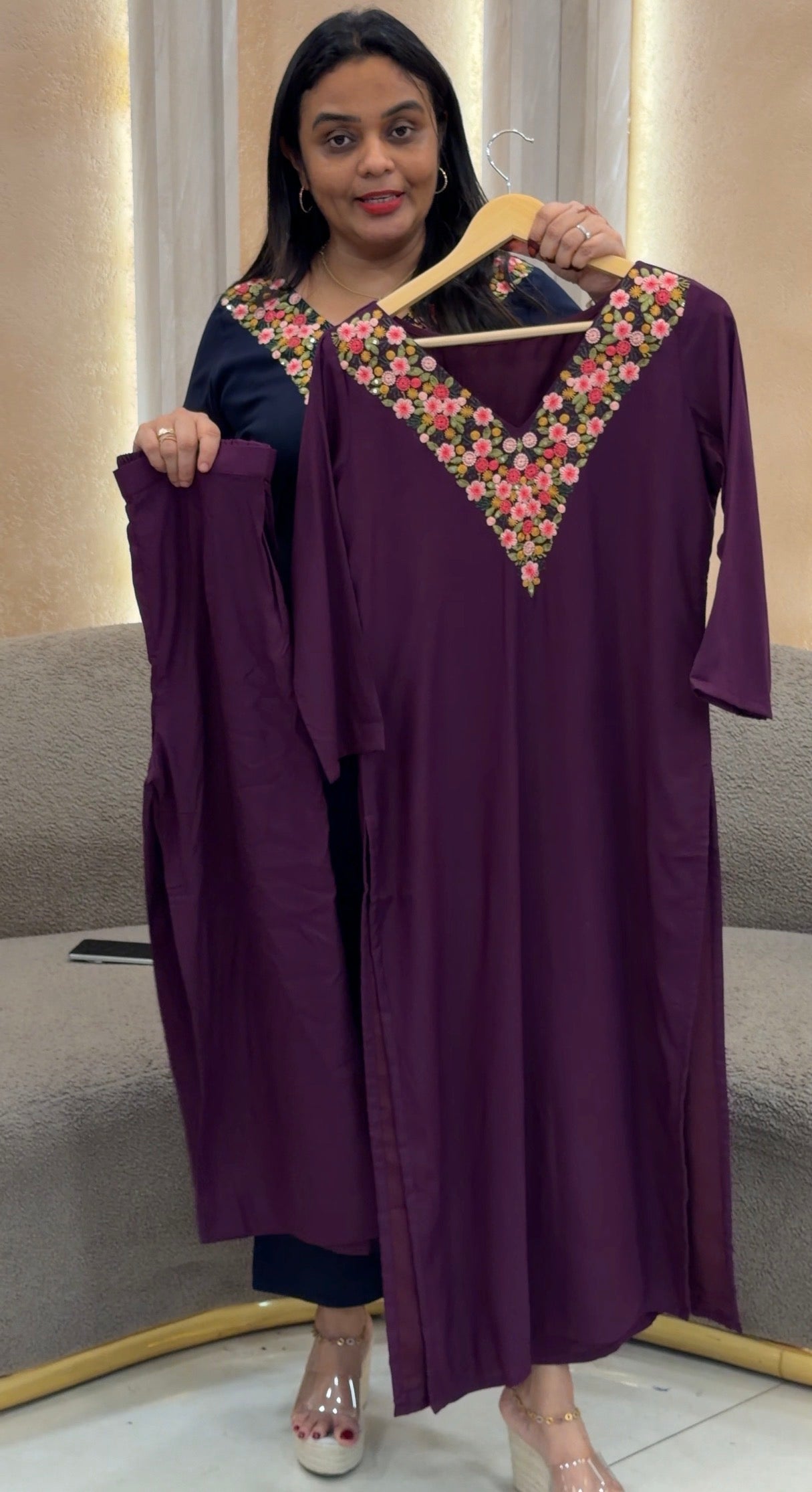 IHA'S IN-HOUSE RAYON TOP AND BOTTOM - IHA 32949