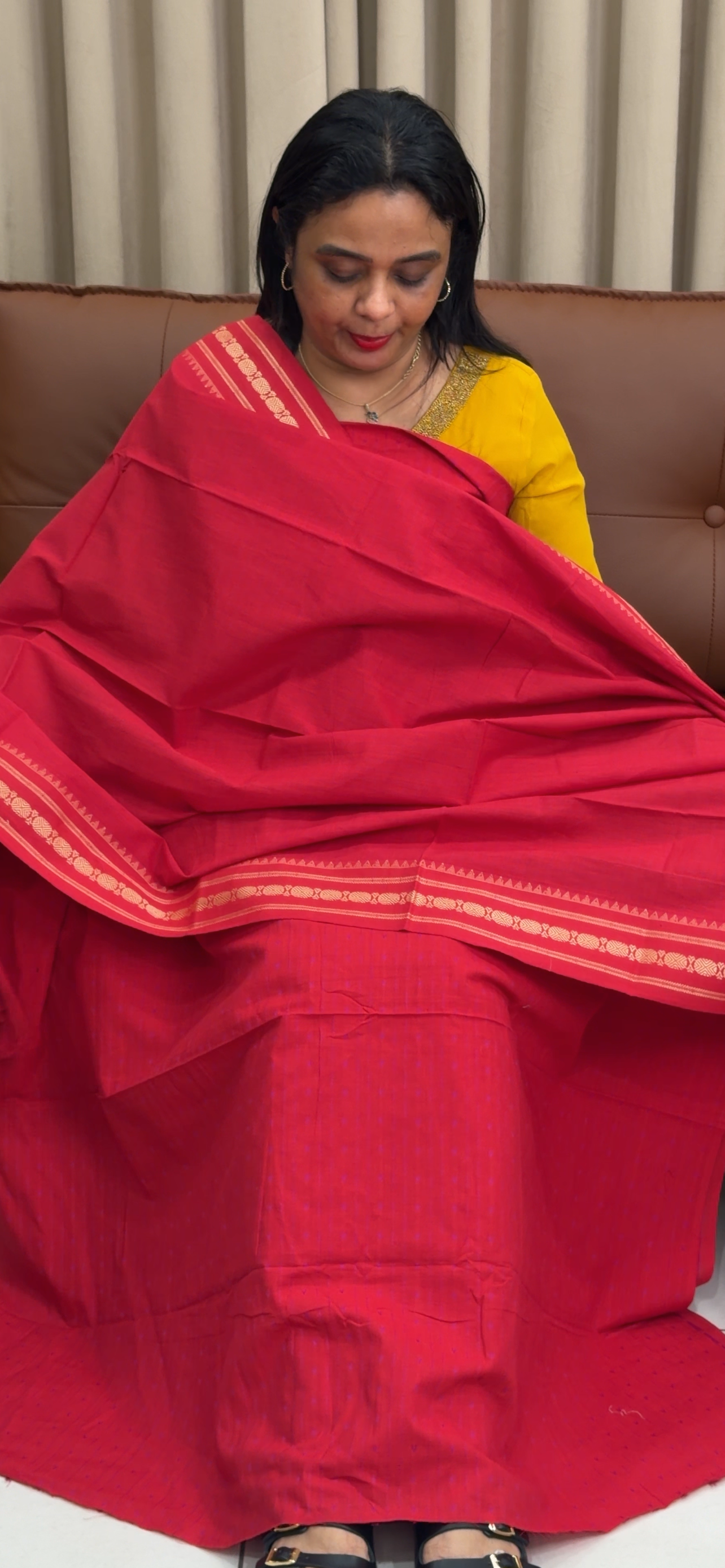 JAMDANI UNSTITCHED SALWAR SUITS - IHA 33945