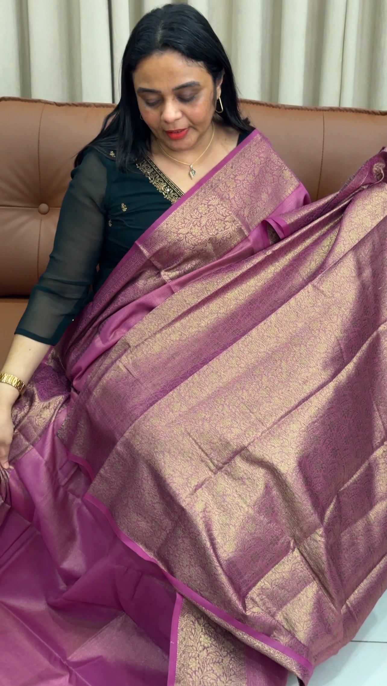 SEMI BANARASI SAREES - IHA 33603