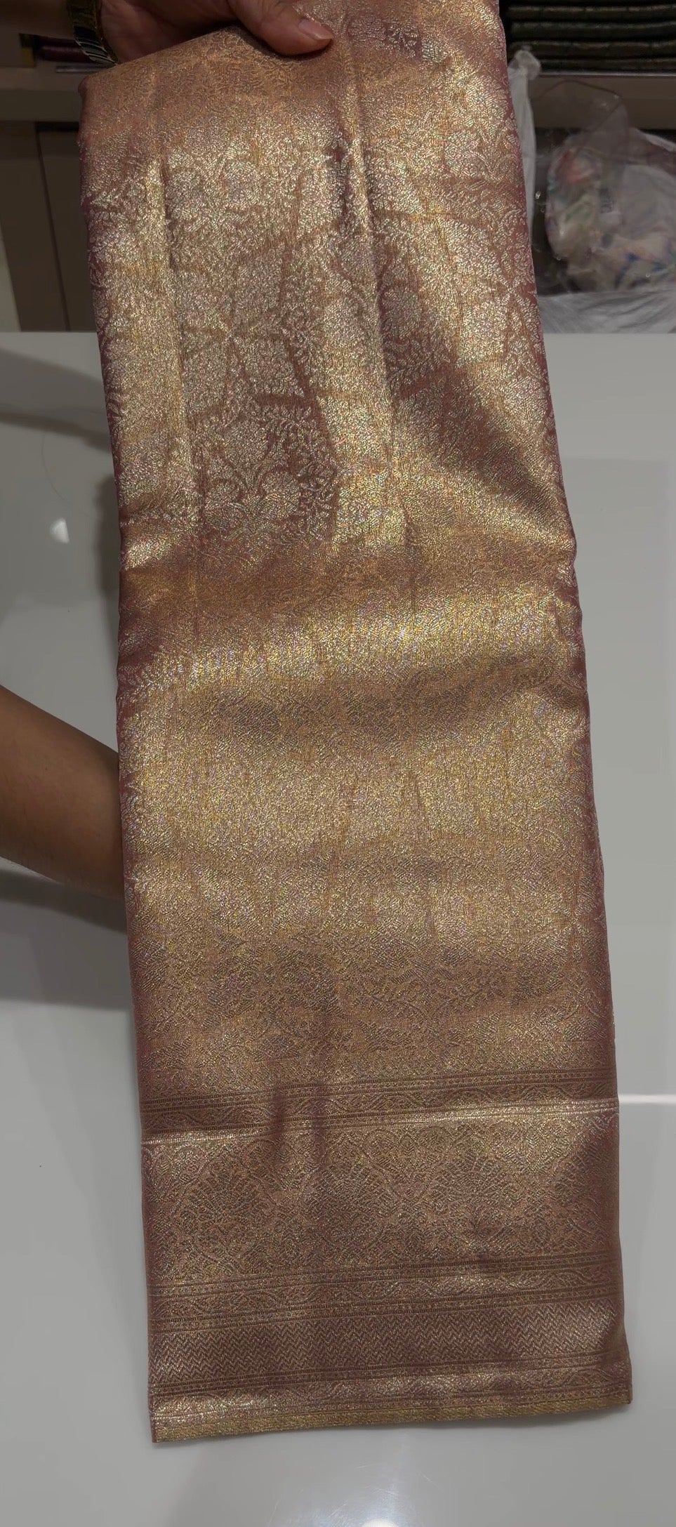 SEMI TISSUE SAREES - IHA 35821
