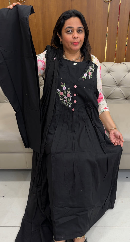 MIL COTTON TOP, BOTTOM AND DUPATTA - IHA 26140
