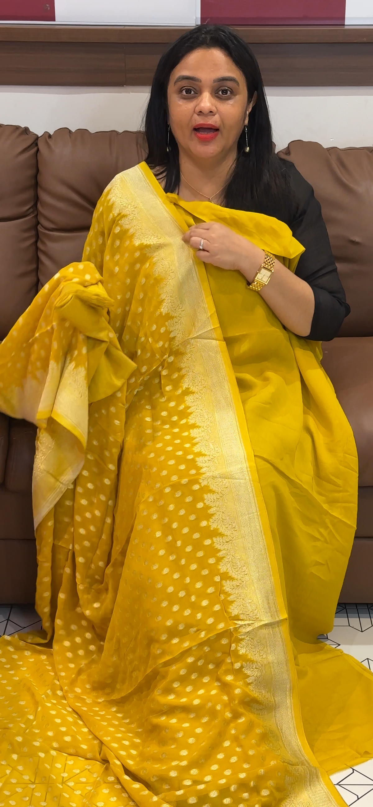 VISCOSE GEORGETTE UNSTITCHED SALWAR SUITS - IHA 35602
