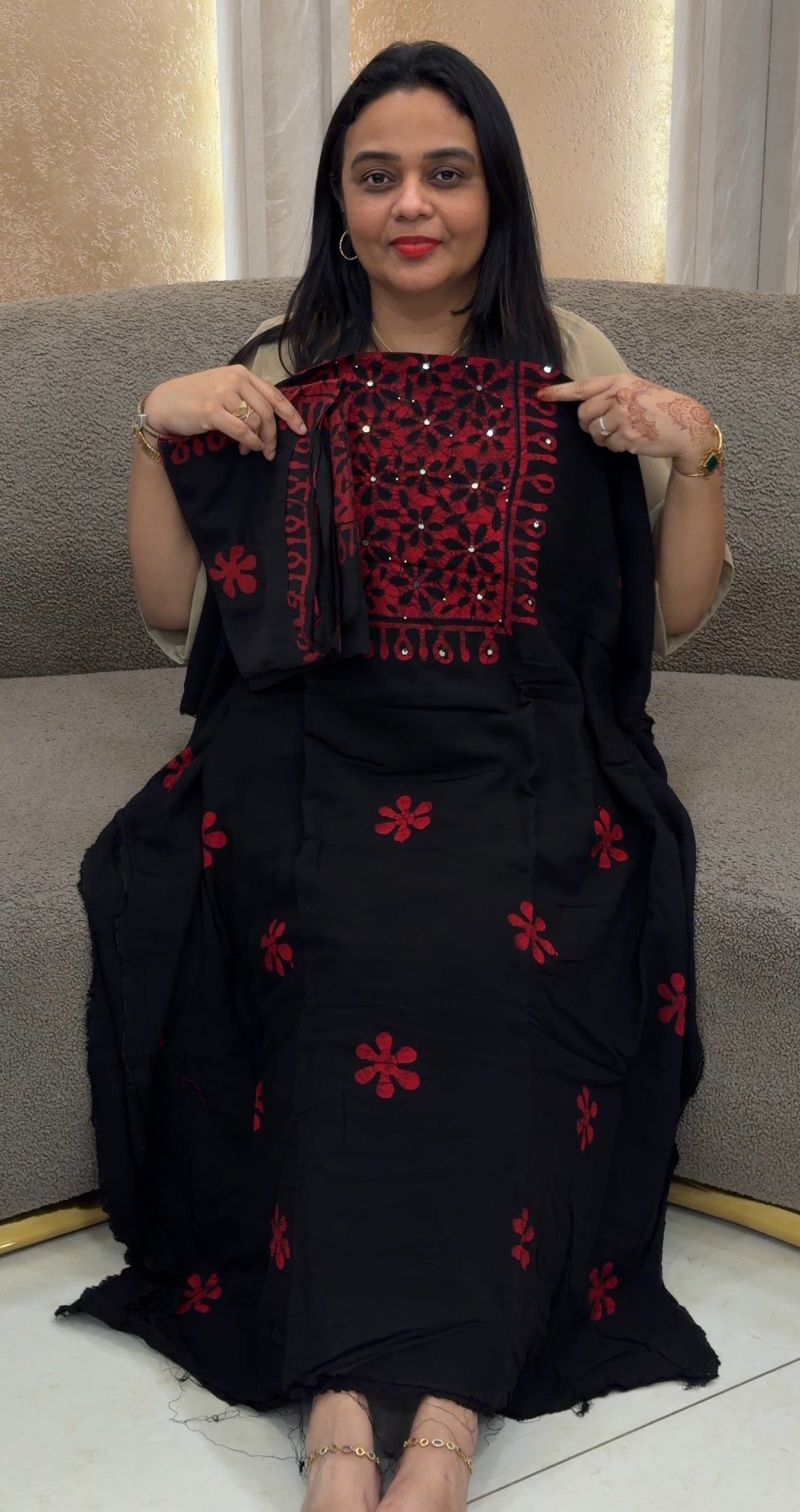 BATIK PRINTED UNSTITCHED SALWAR SUITS - IHA 33059