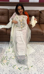 HAND PAINTED UNSTITCHED SALWAR SUITS - IHA 15786