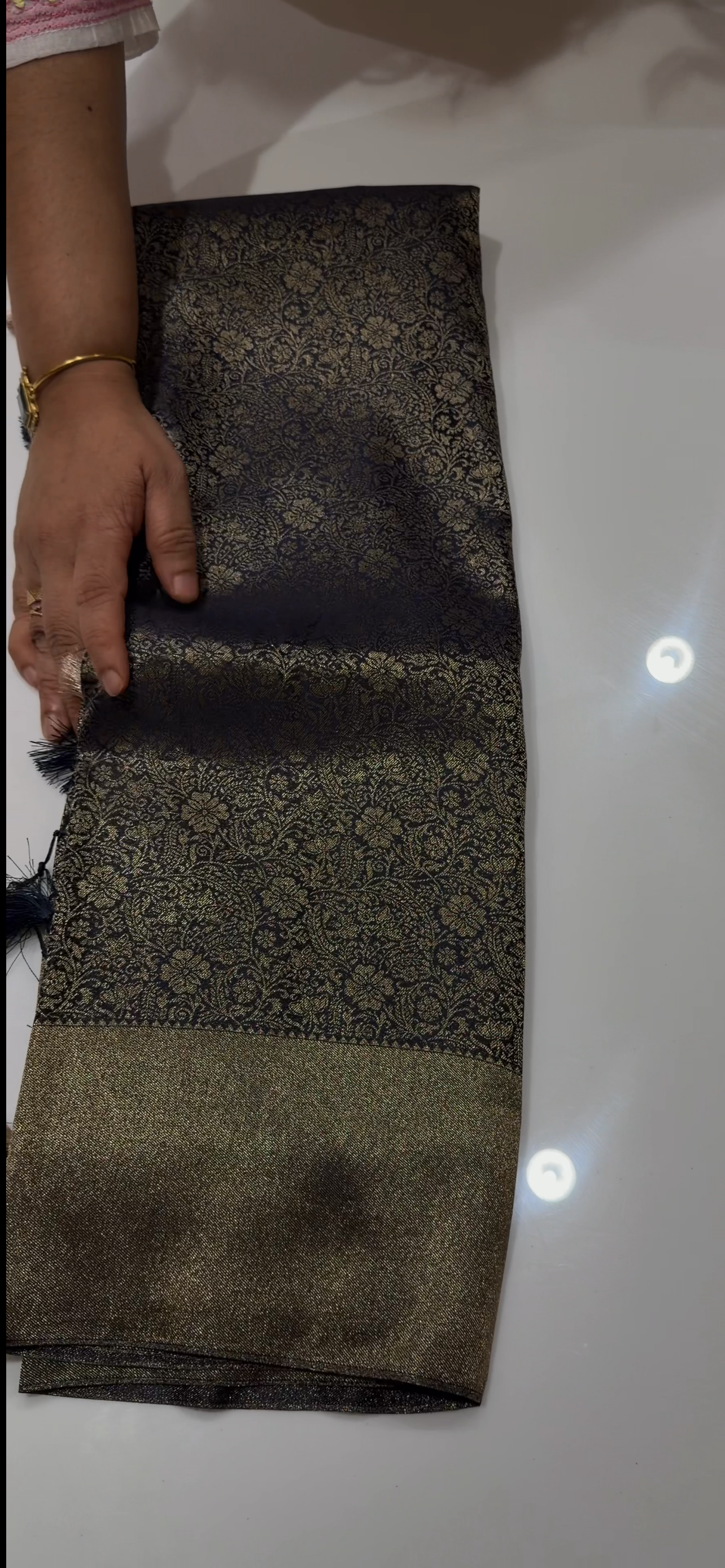 SEMI BROCADE SAREES - IHA 34536