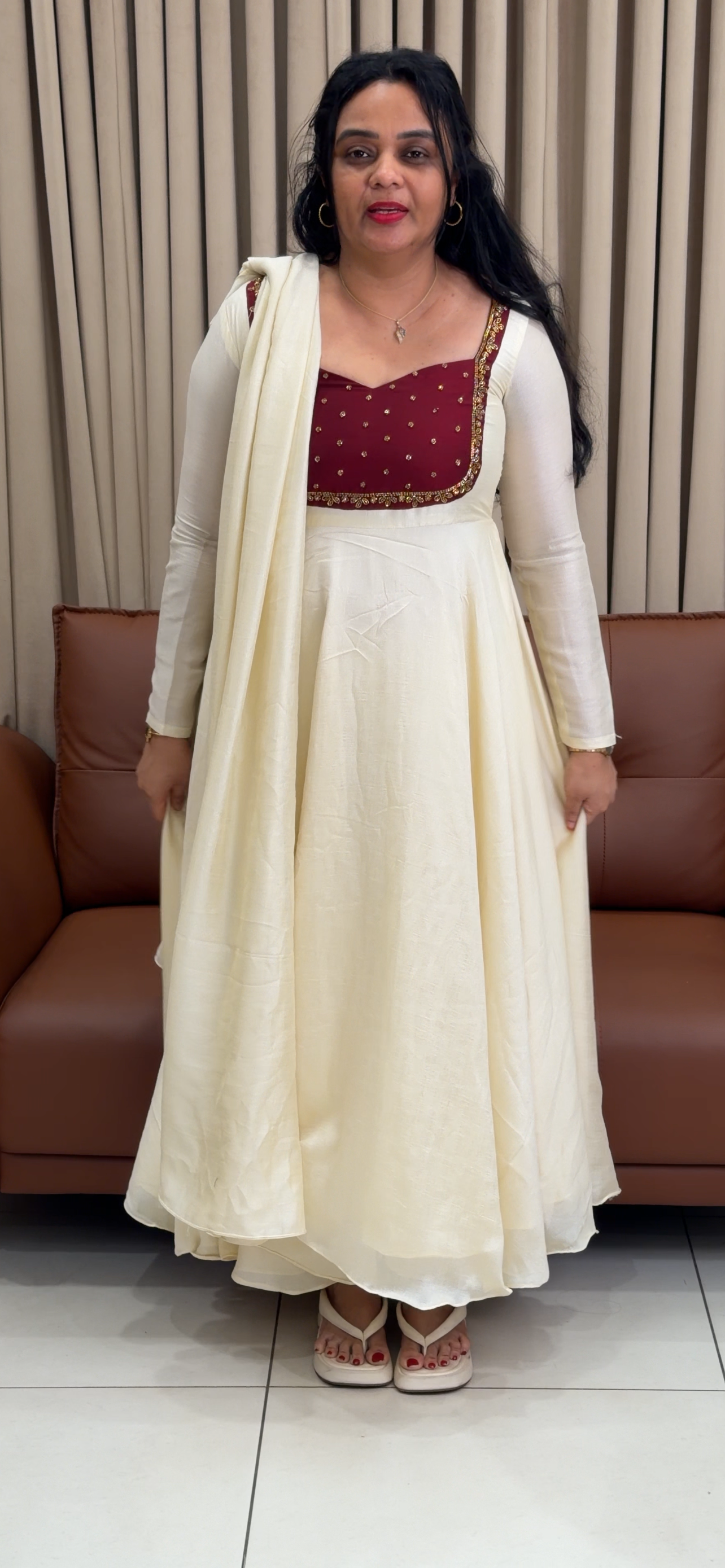 IHA'S IN-HOUSE ALINE TOP AND DUPATTA - IHA 34612