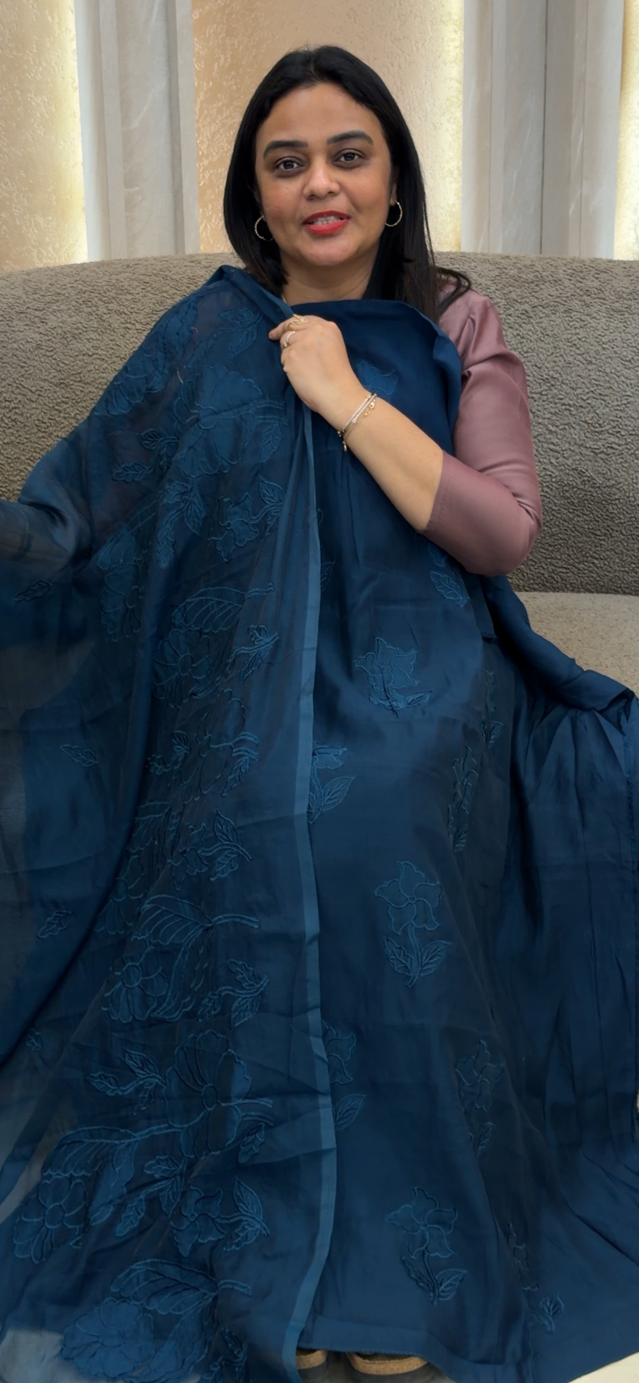 MUL CHANDERI UNSTITCHED SALWAR SUITS - IHA 32842