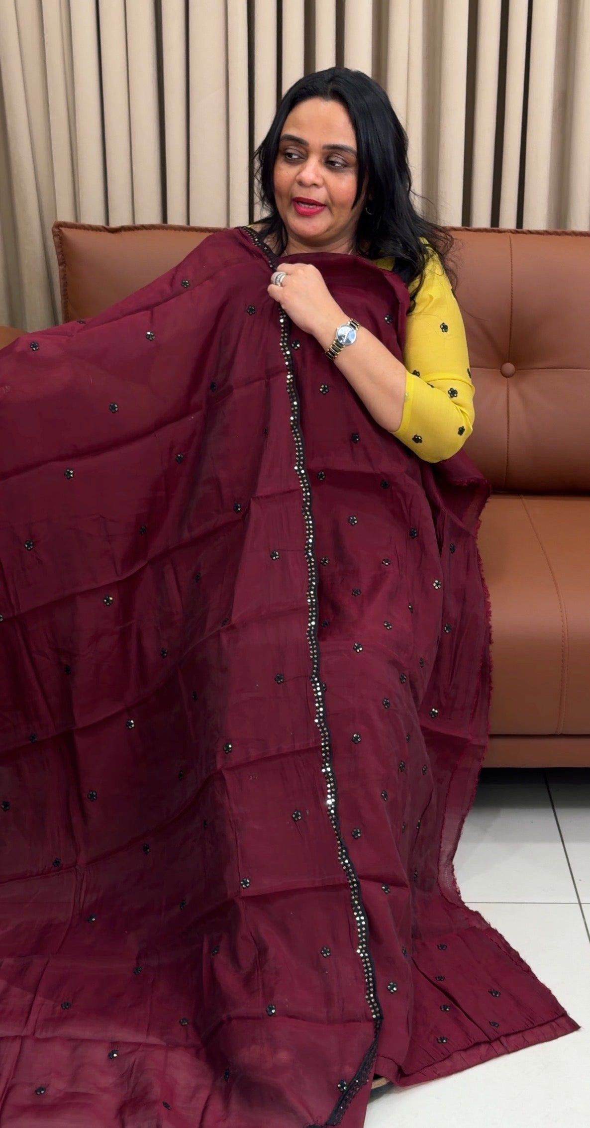 FORWARD MUL CHANDERI UNSTICHED SALWAR SUIITS - IHA 34859