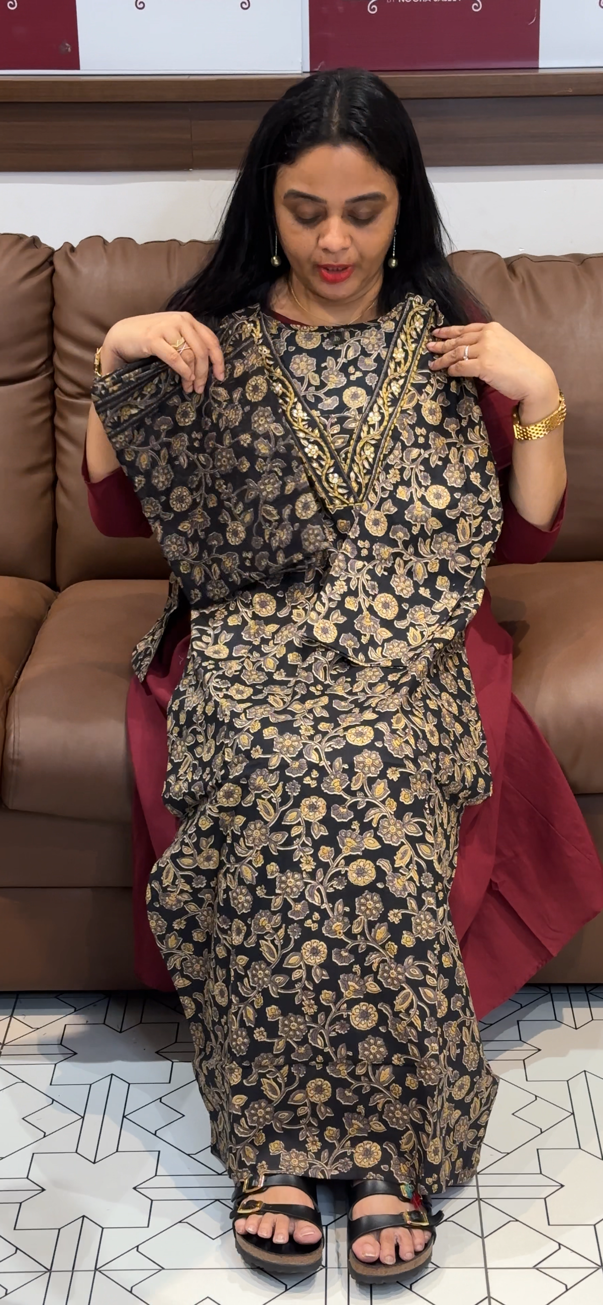 PRINTED TOP, BOTTOM AND DUPATTA - IHA 35511