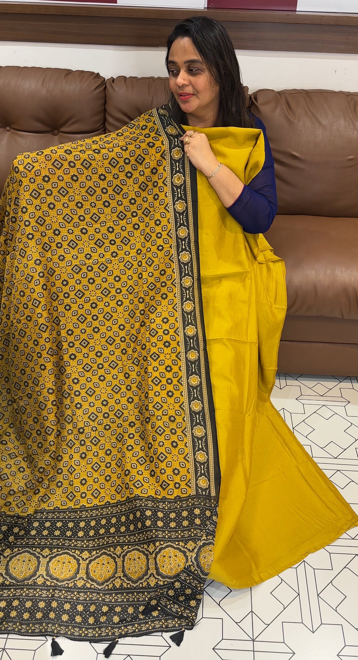 SEMI RAW SILK UNSSTITCHED SALWAR SUITS  - IHA 27889