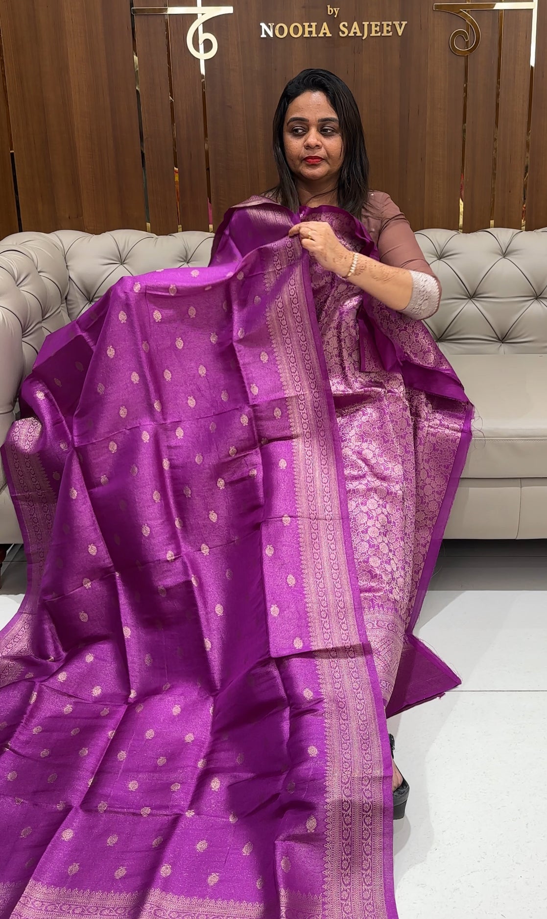 SEMI BANARASI UNSTITCHED SALWAR SUITS - IHA 23913