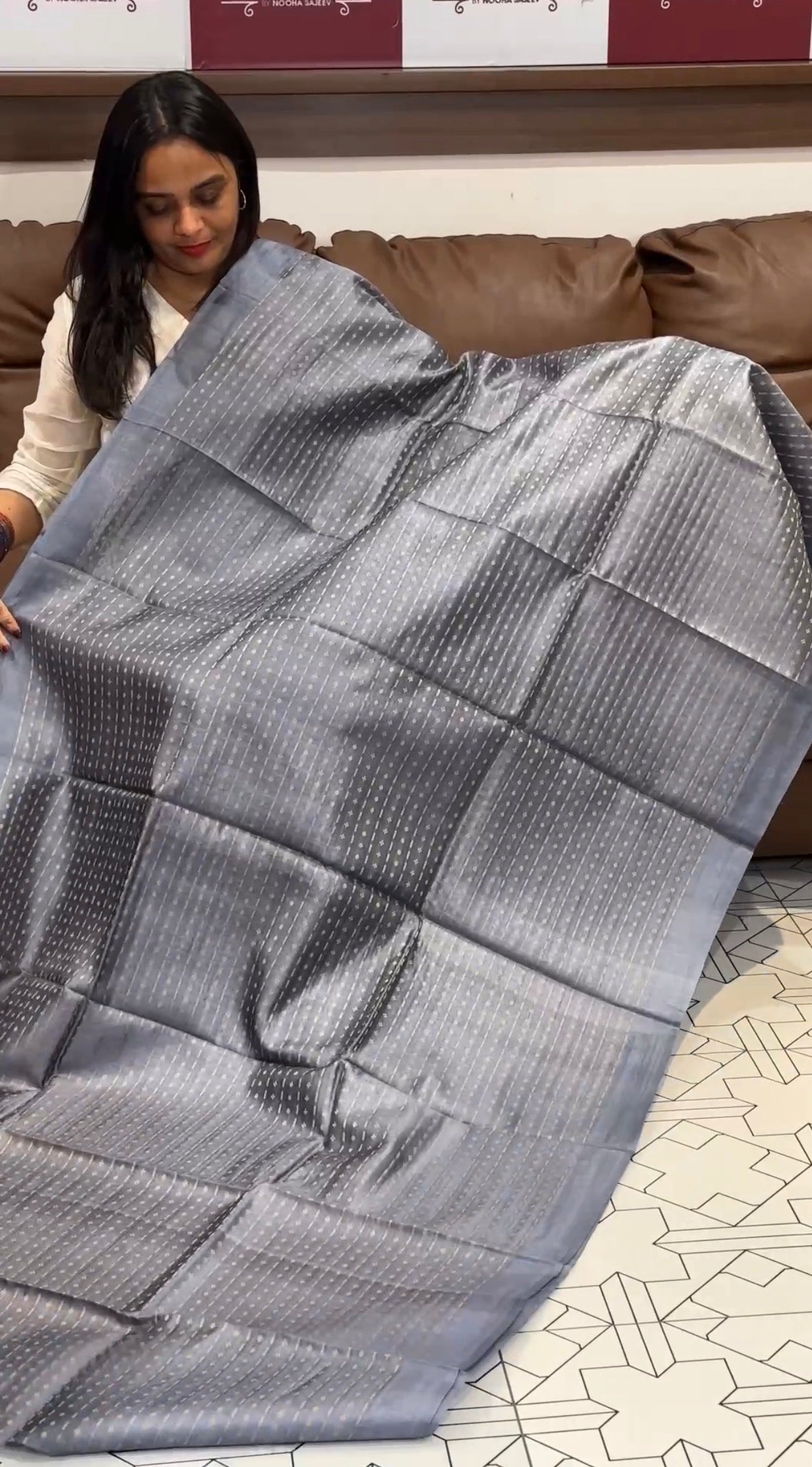 HANDLOOM TUSSUR SILK SAREES - IHA 31571