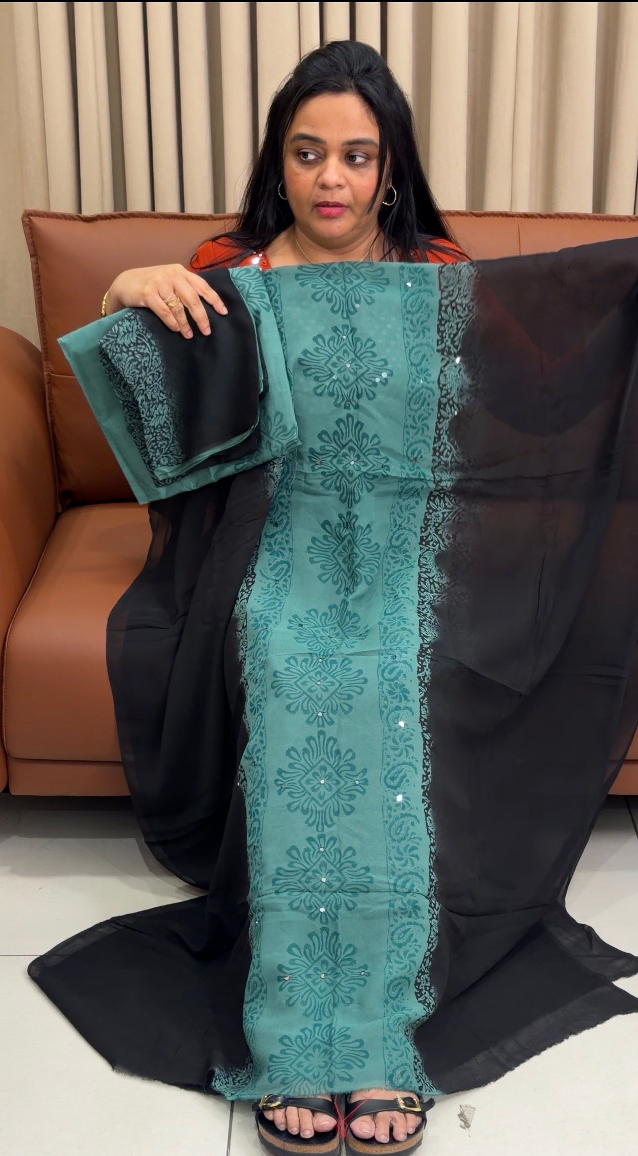 GEORGETTE UNSTITCHED SALWAR SUITS - IHA 34945