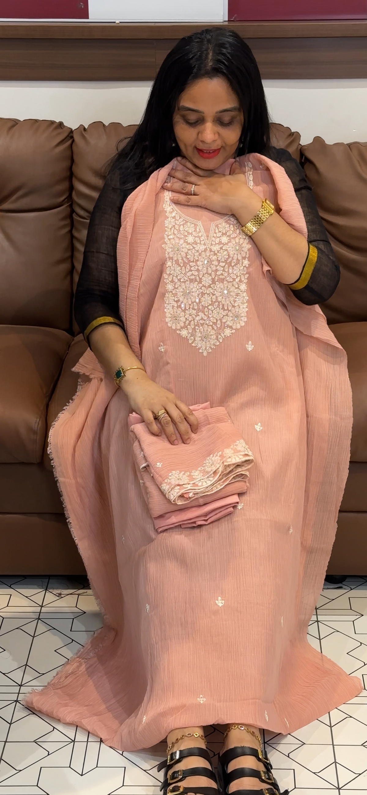 OFFER SALES UNSTITCHED SALWAR SUITS - IHA 35481