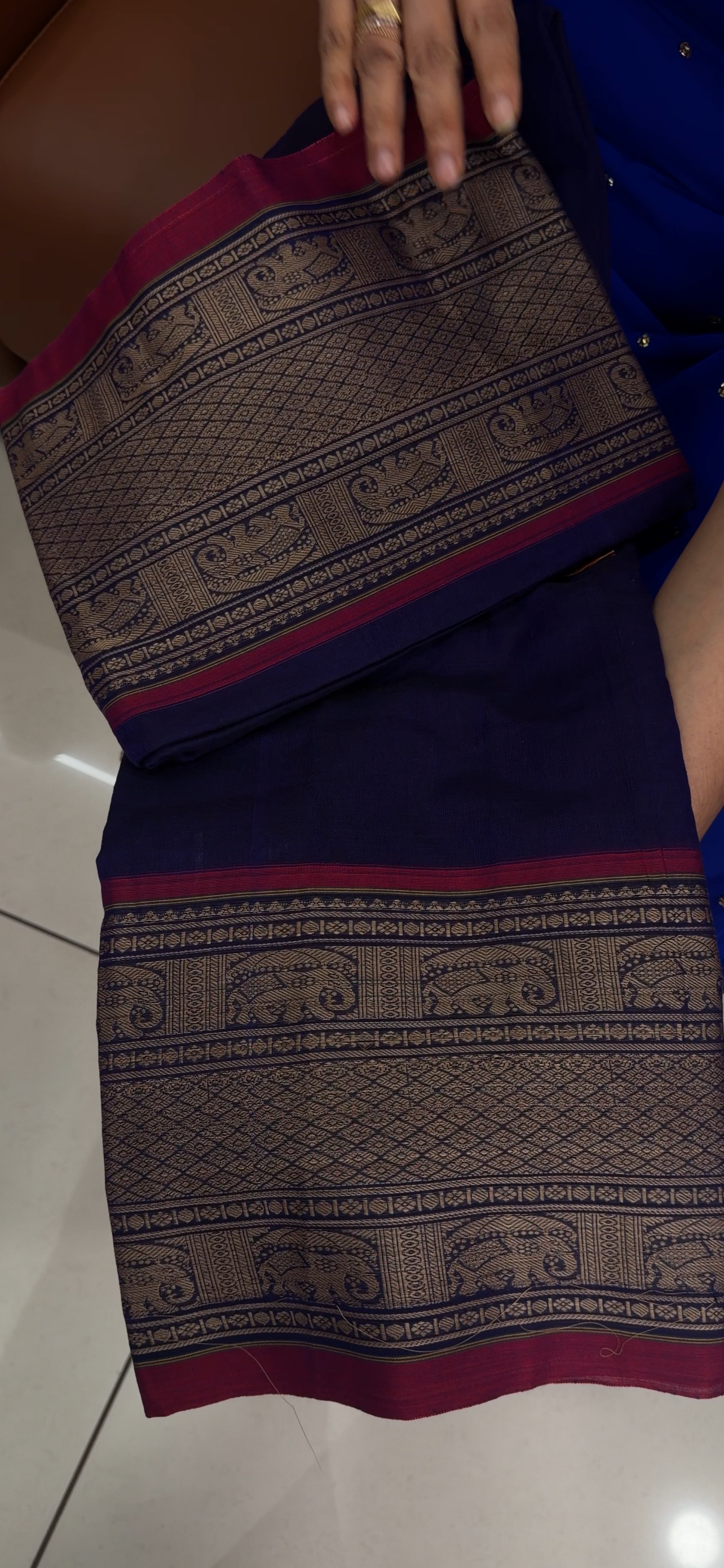 HANDLOOM UNSTITCHED  SALWAR SUITS - IHA 33771