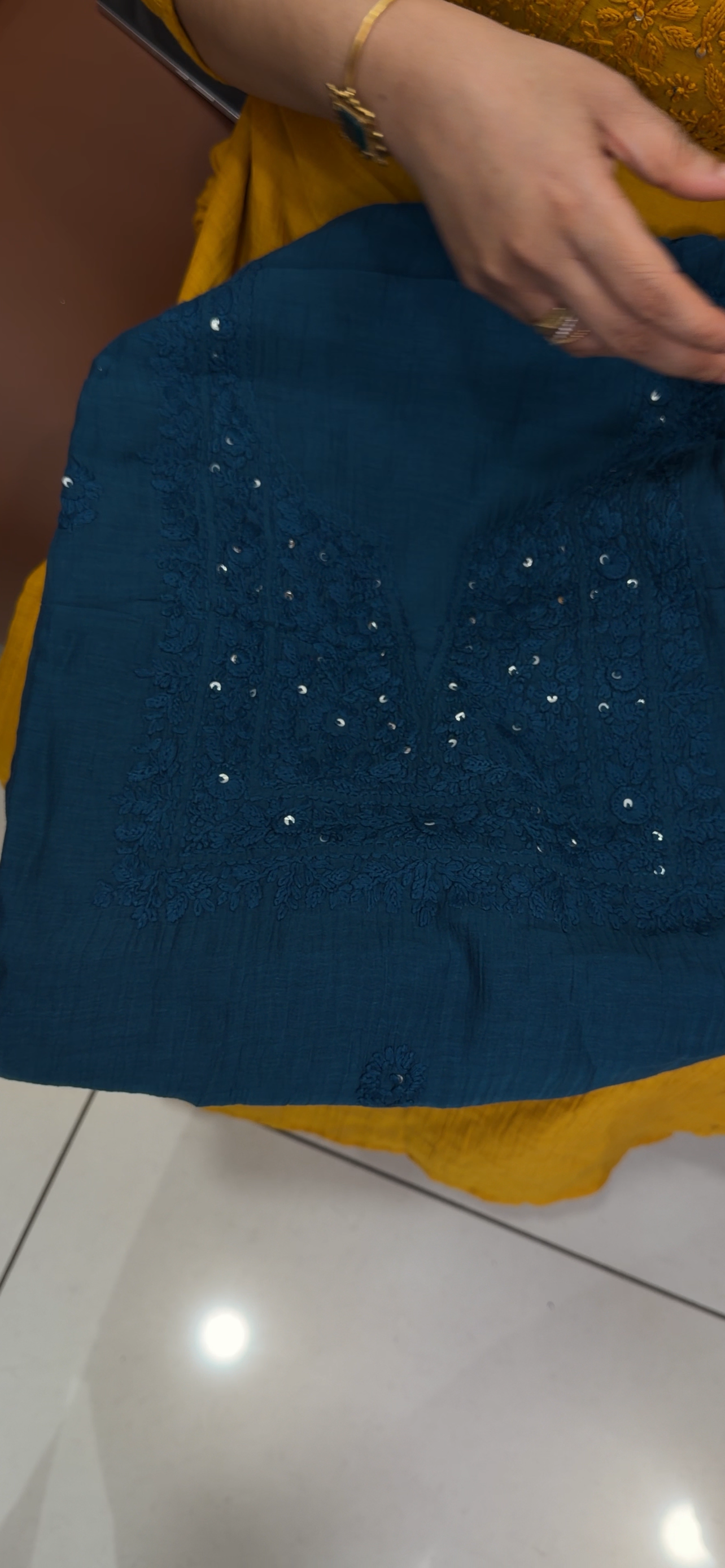 MALAI CHANDERI UNSTITCHED SALWAR SUITS - IHA 34737