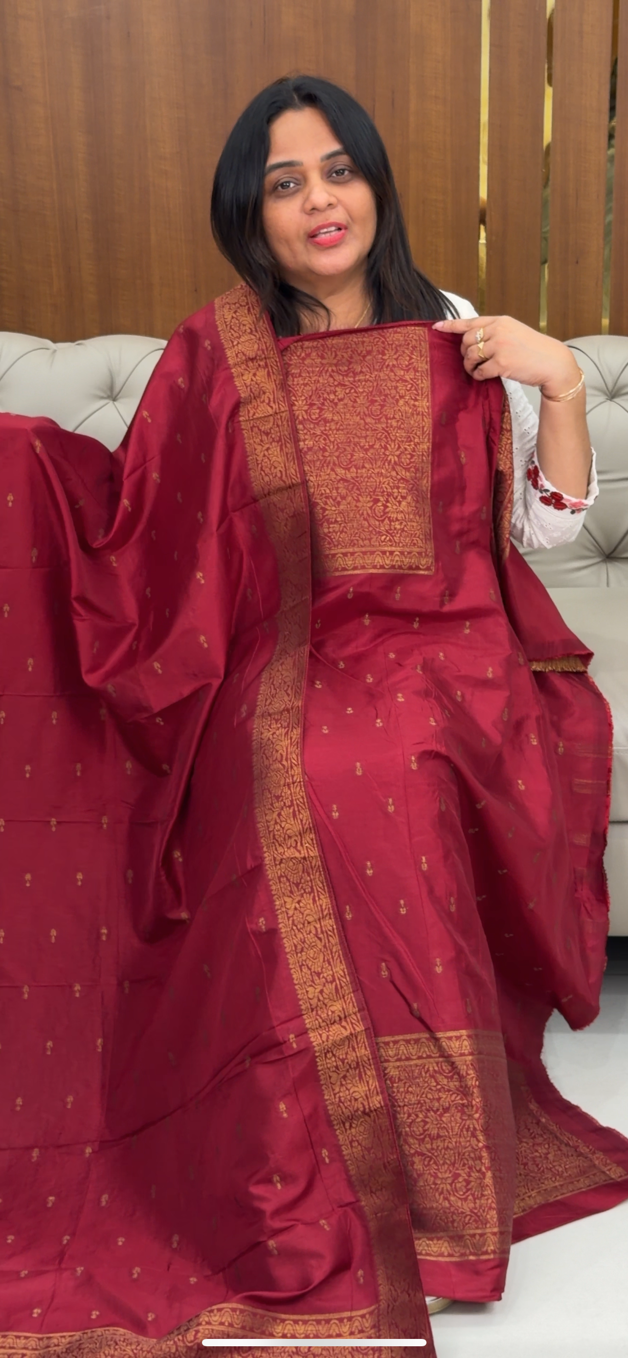 SEMI BANARASI UNSTITCHED SALWAR SUITS - IHA 29353